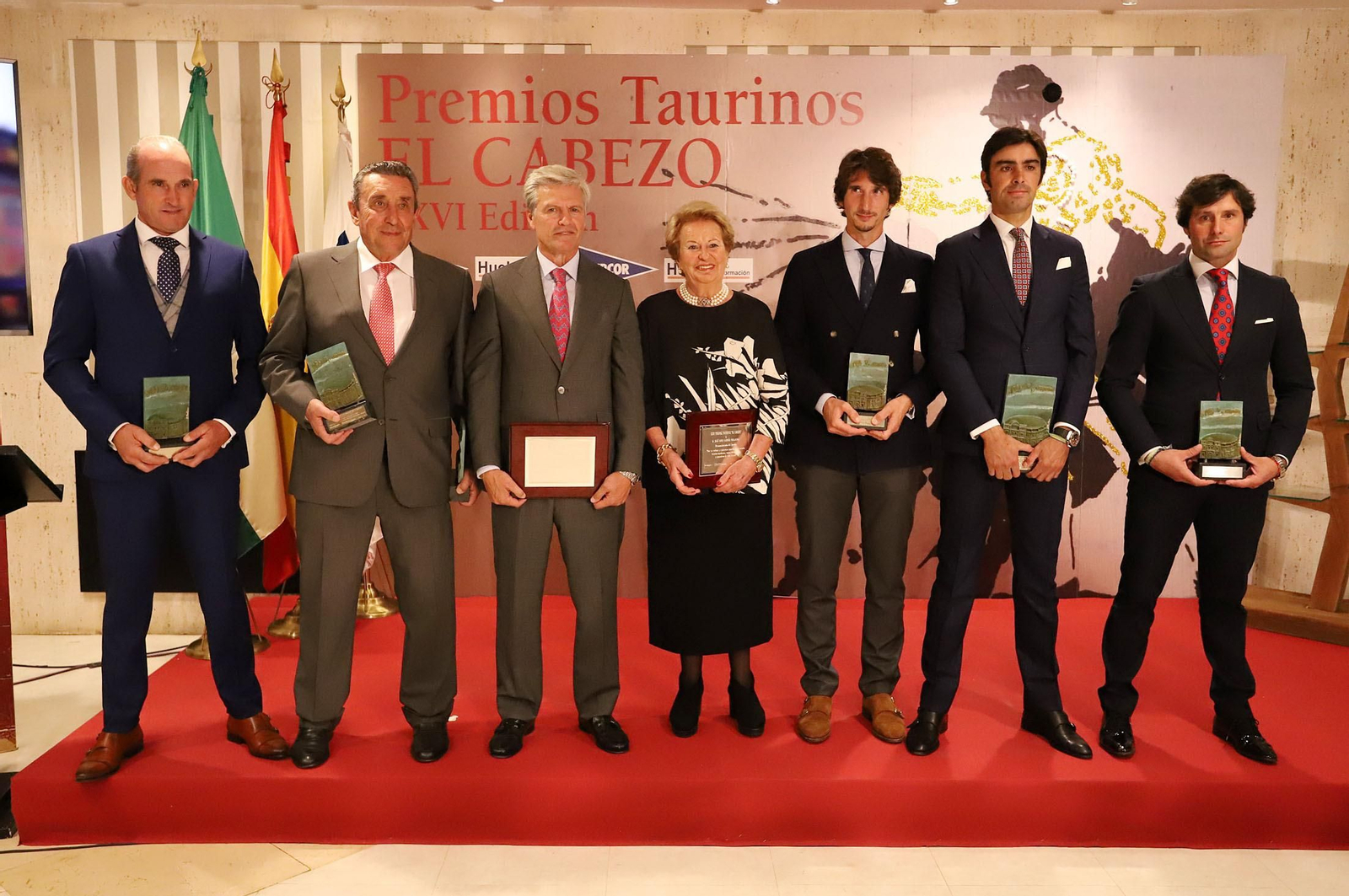 Juan Francisco Peña, Fernando Cuadri, Juan Antonio Ruiz Espartaco, Pilar Álvarez, Javier Ambel, Miguel Ángel Perera y Andrés Romero.