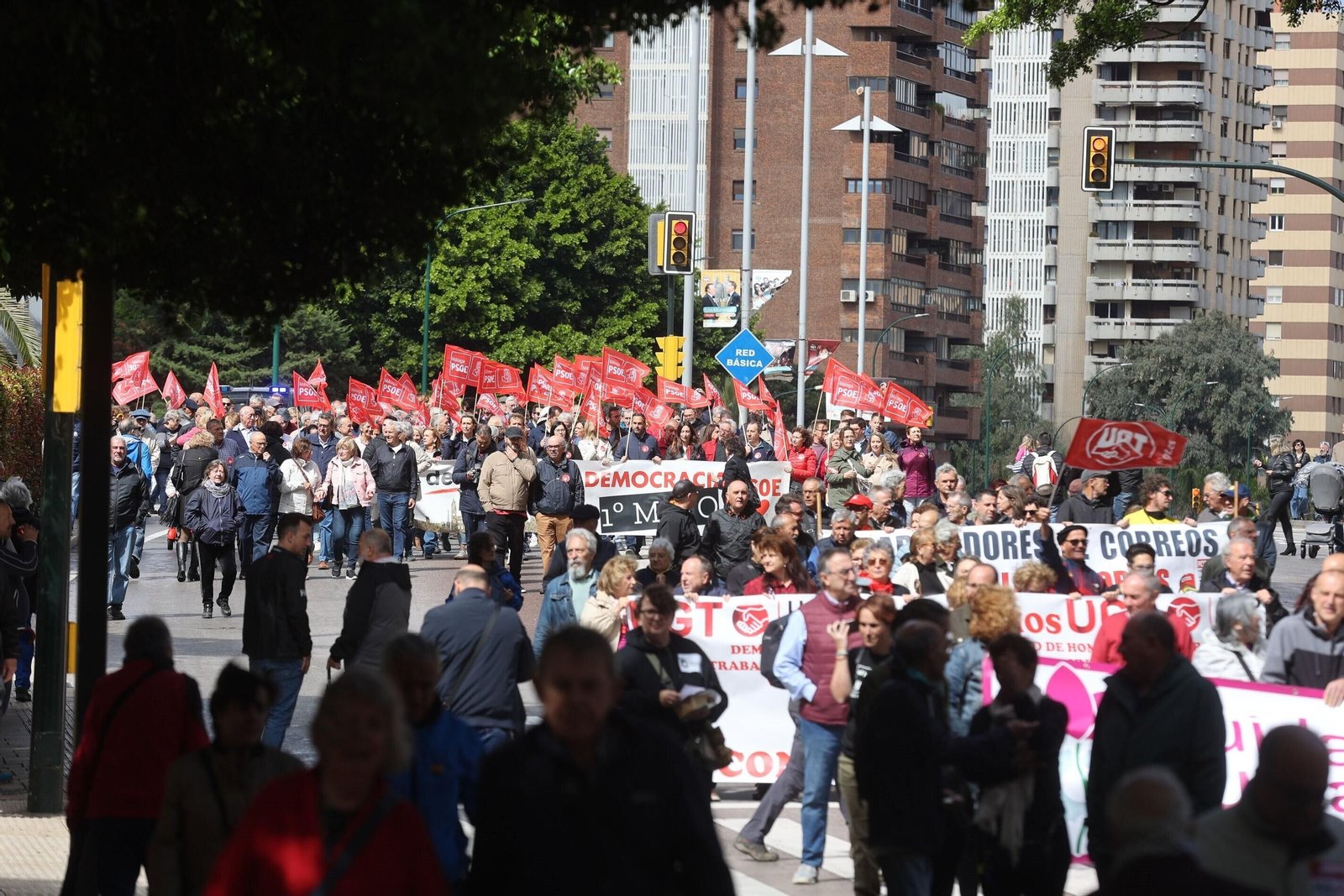 La manifestación del 1 de mayo en Málaga, en fotos