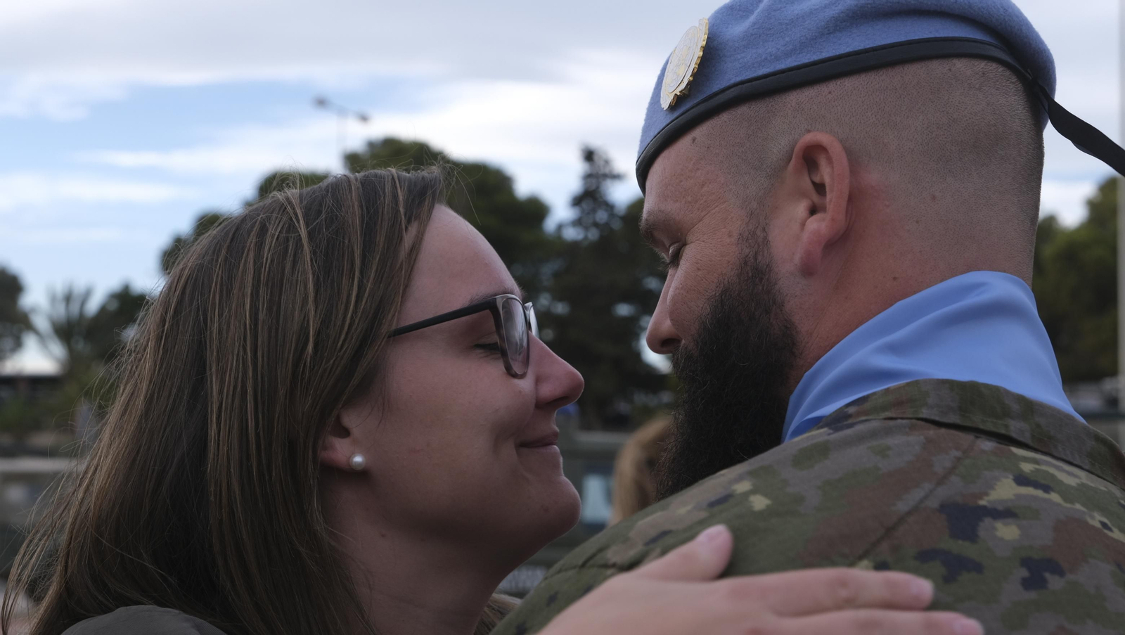 Imágenes de la salida del segundo contingente de La Legión con destino el Líbano