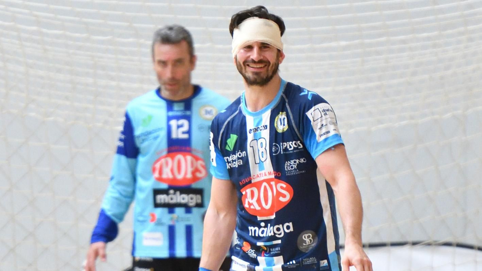 Portela, en acción.