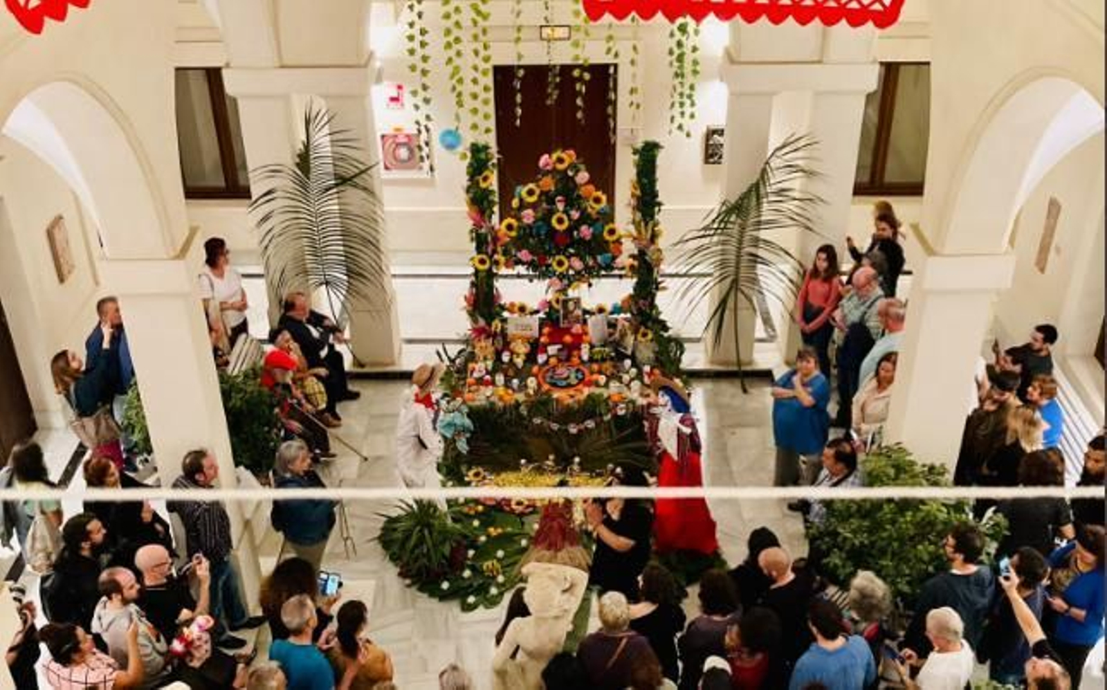 El altar mexicano instalado en la Casa de Iberoamérica de Cádiz