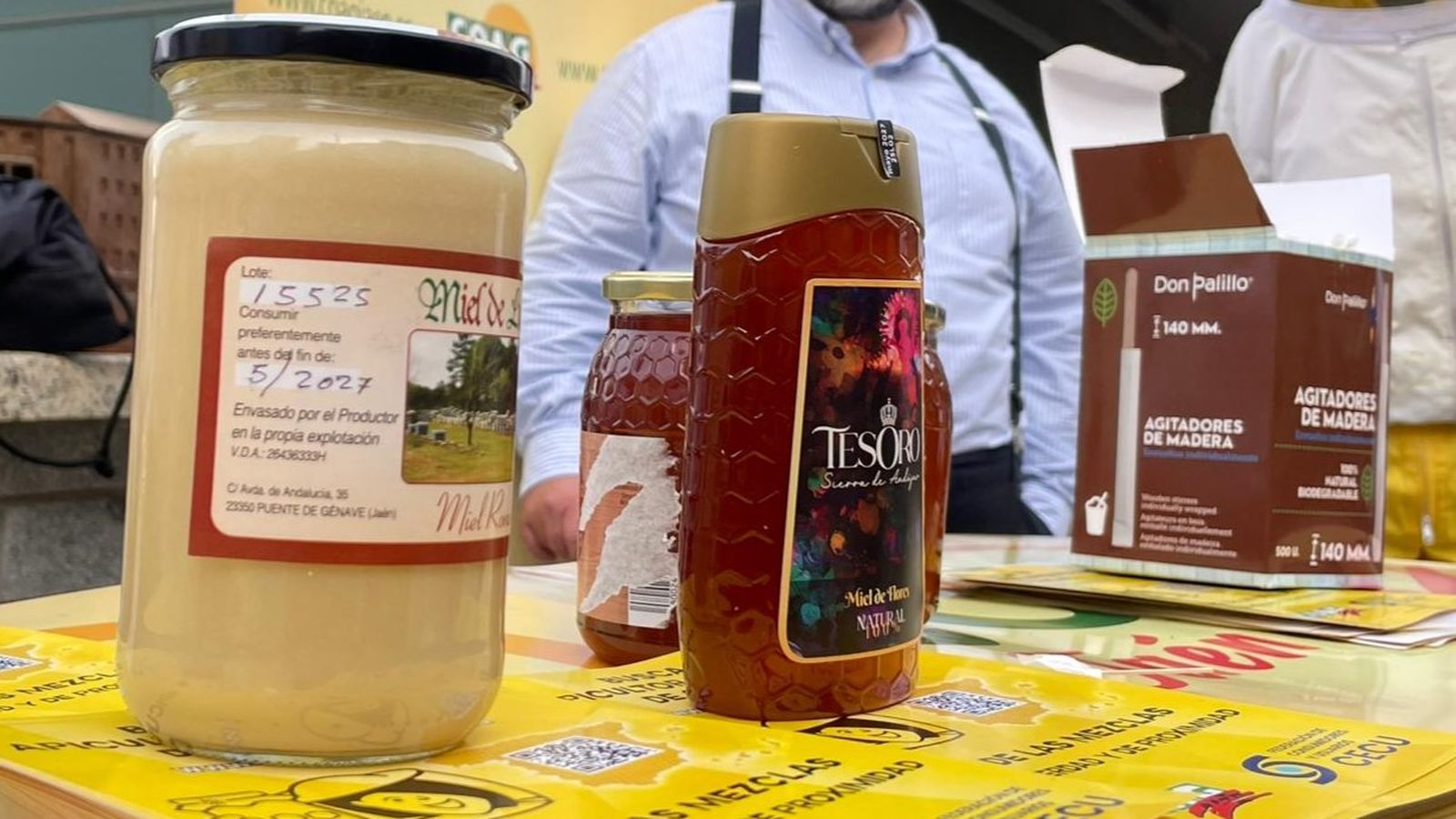 Mieles producidas por apicultores de Jaén.