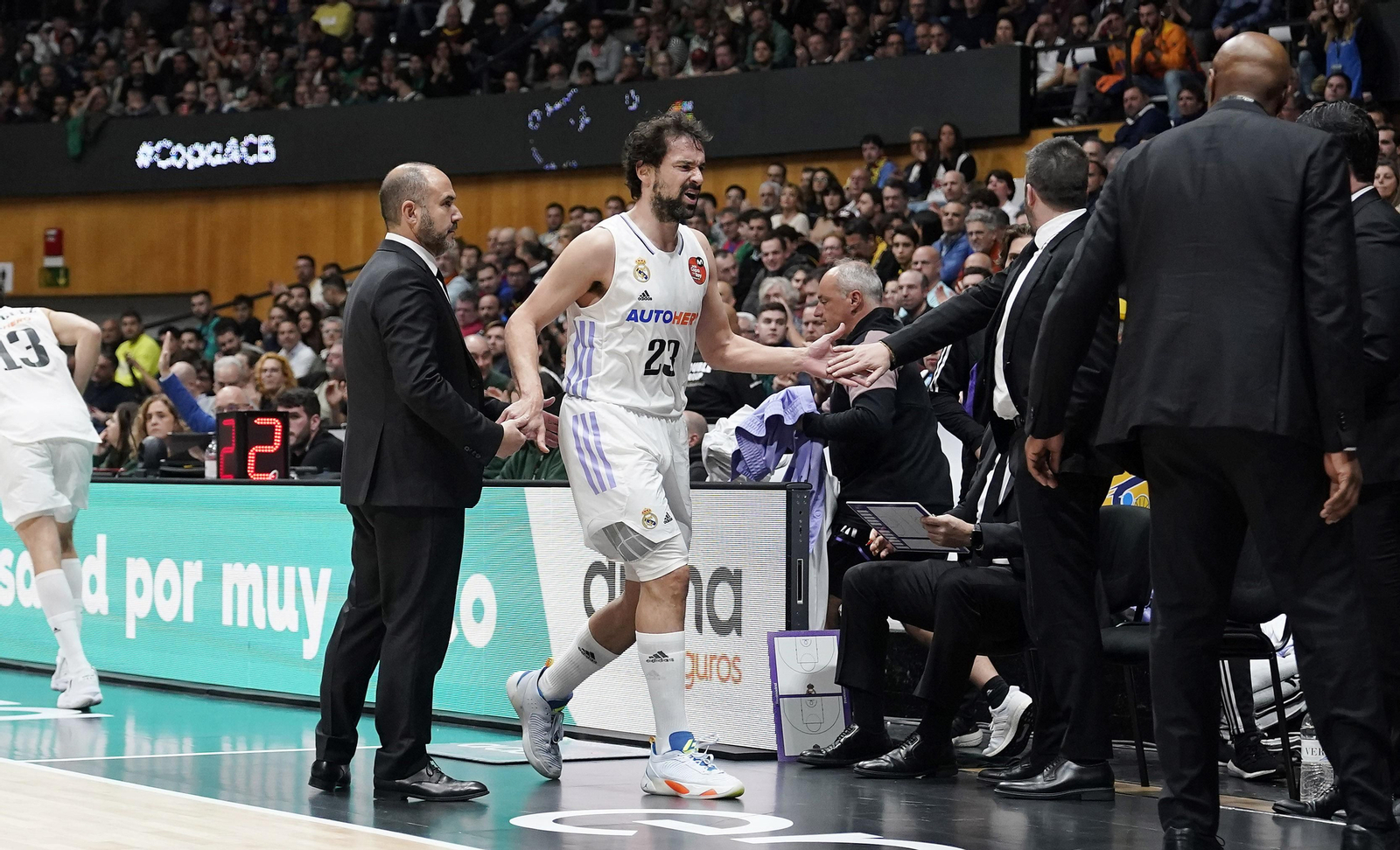 Sergio Llull se dirigía al banquillo