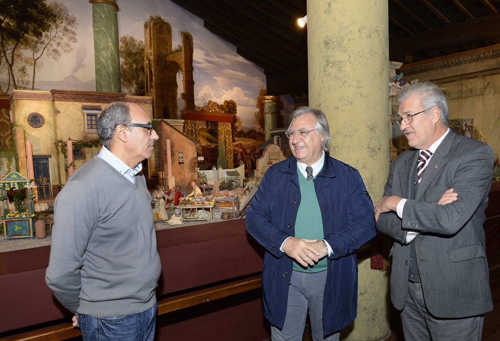 Un momento de la visita de Camas al Museo del Belén.