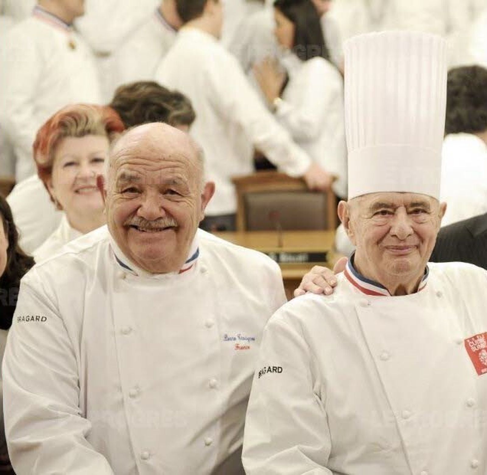 Pierre Troisgros (a la izquierda) y Paul Bocuse