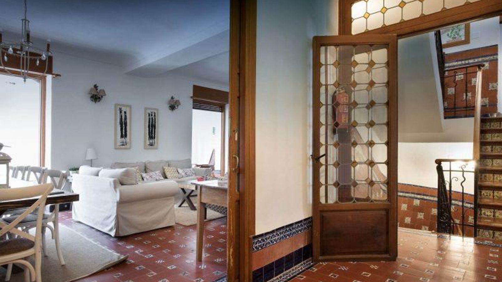 La escalera evoca recuerdos de otras épocas.