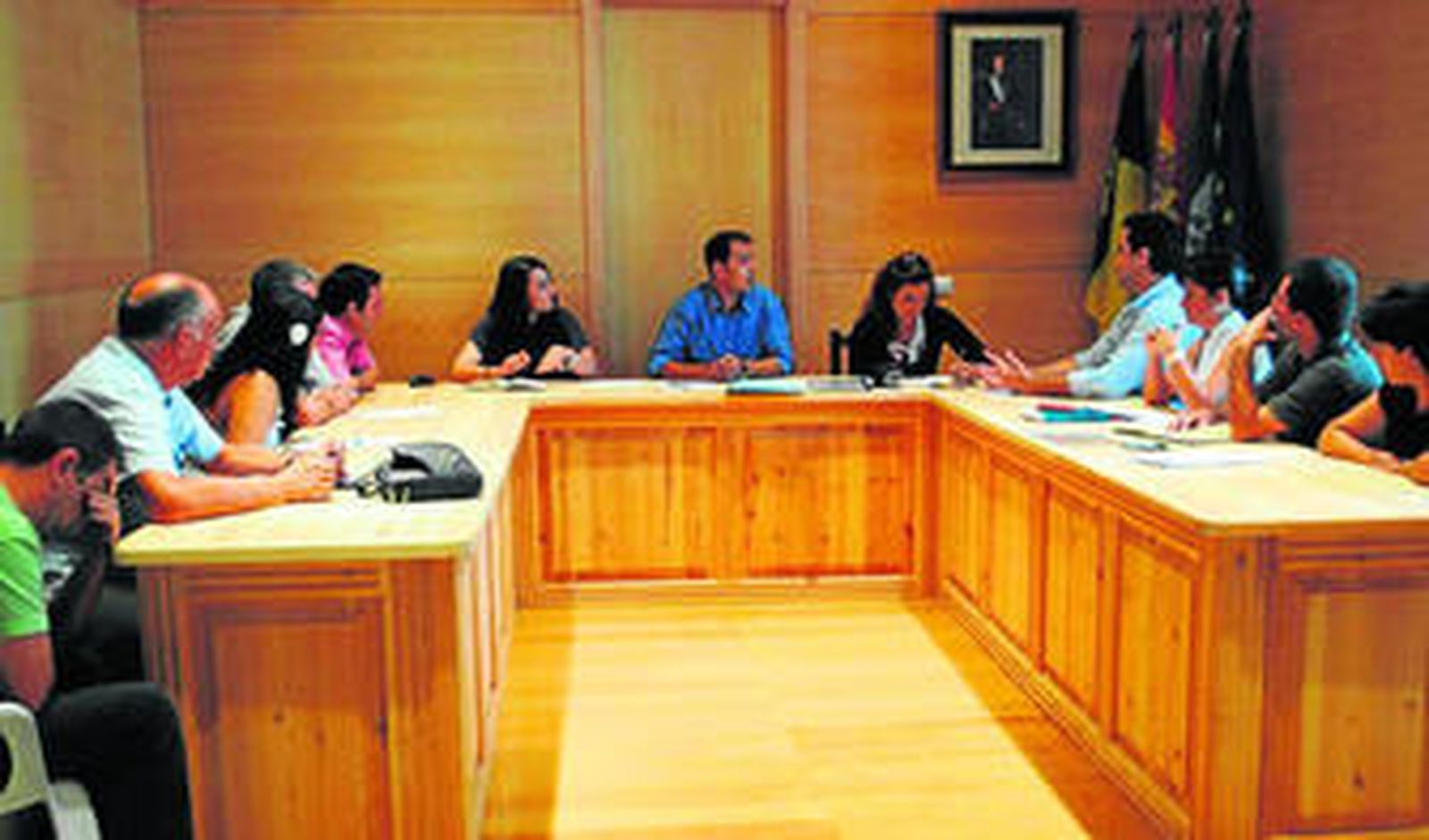 Un momento del pleno del Ayuntamiento de Zurgena.