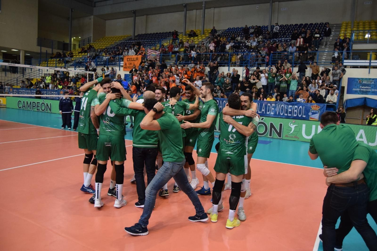 Unicaja Almería festeja su undécima Copa del Rey en Melilla tras derrotar al Teruel