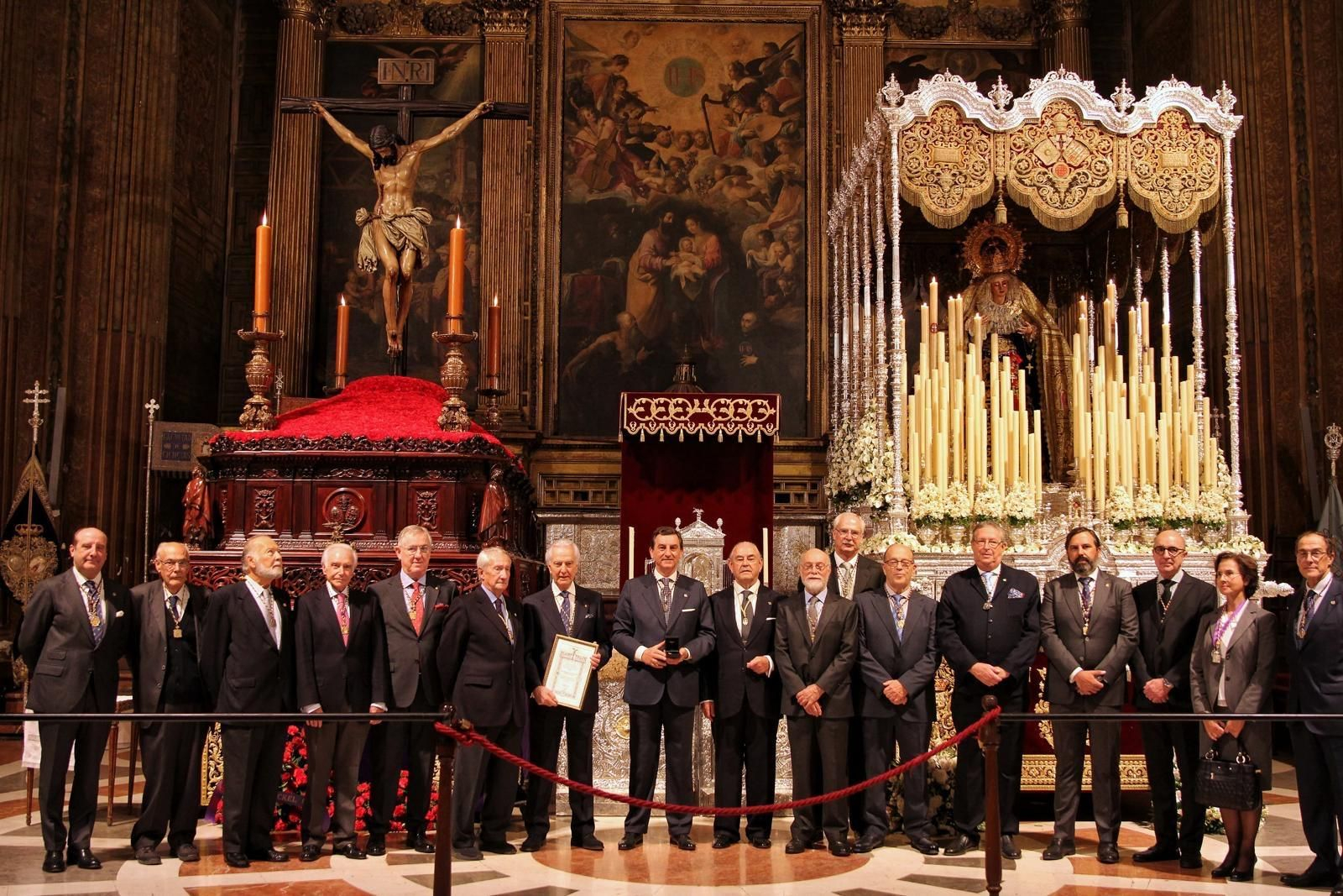 Acto de entrega de la medalla
