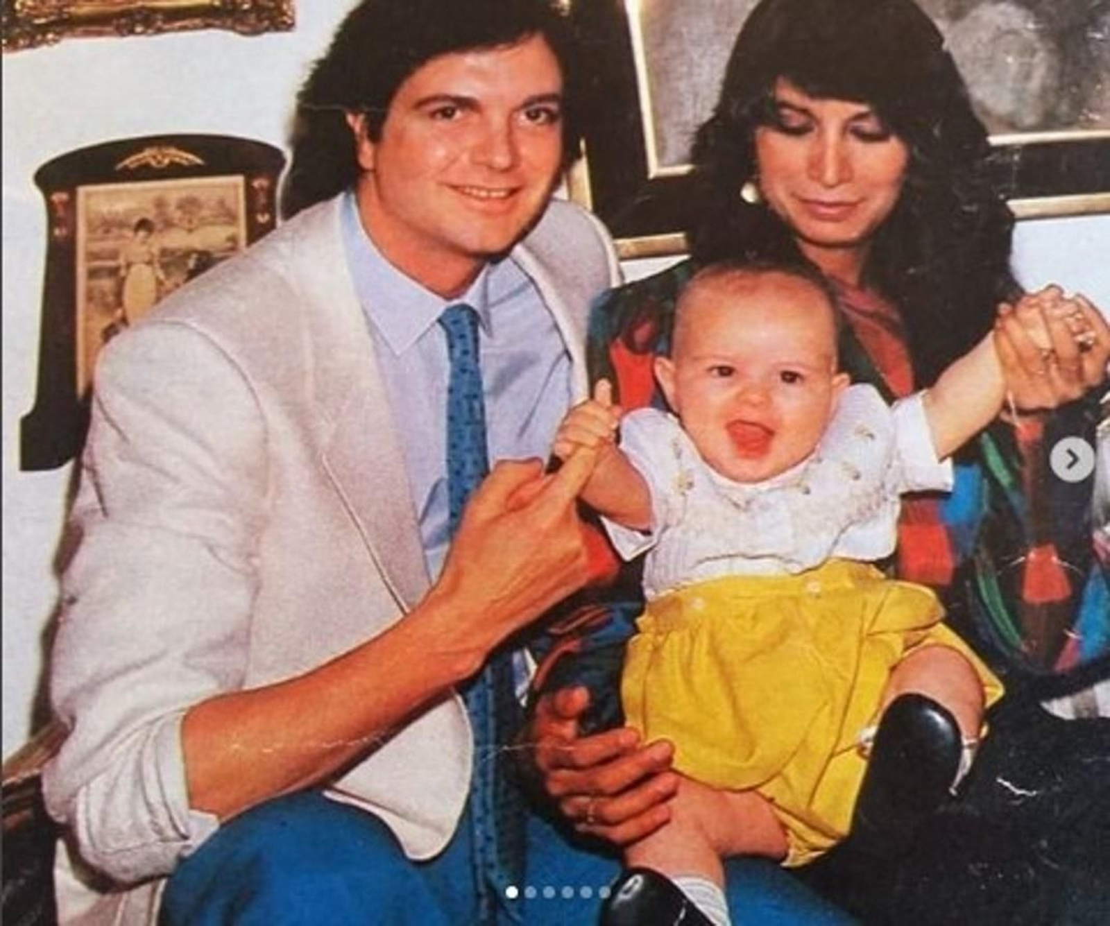 Camilo Sesto, su hijo de niño y la madre de éste, Lourdes Ornelas.