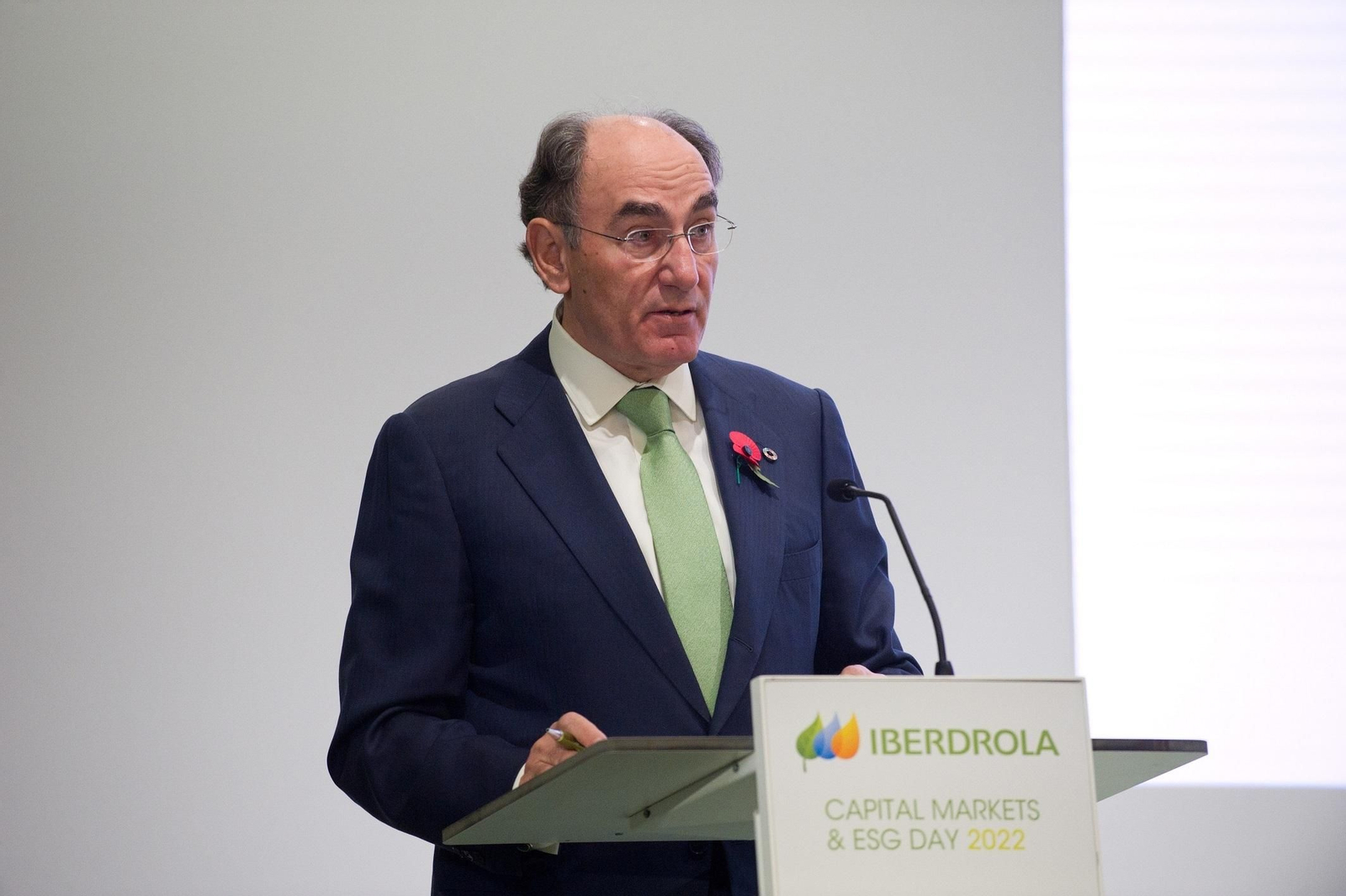 Ignacio Sánchez Galán interviene en el Capital Markets Day de Iberdrola. Ignacio Sánchez Galán interviene en el Capital Markets Day de Iberdrola.