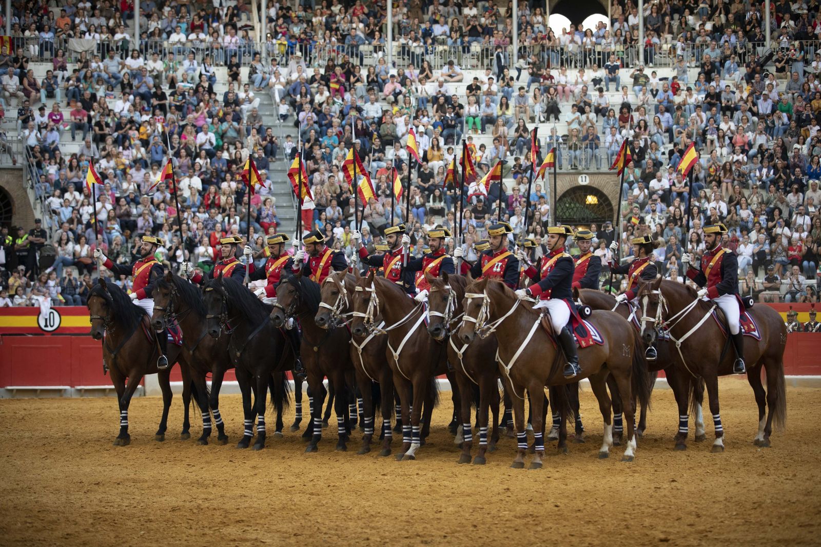 La exhibición del Ejército en la Plaza de Toros de Granada, en imágenes