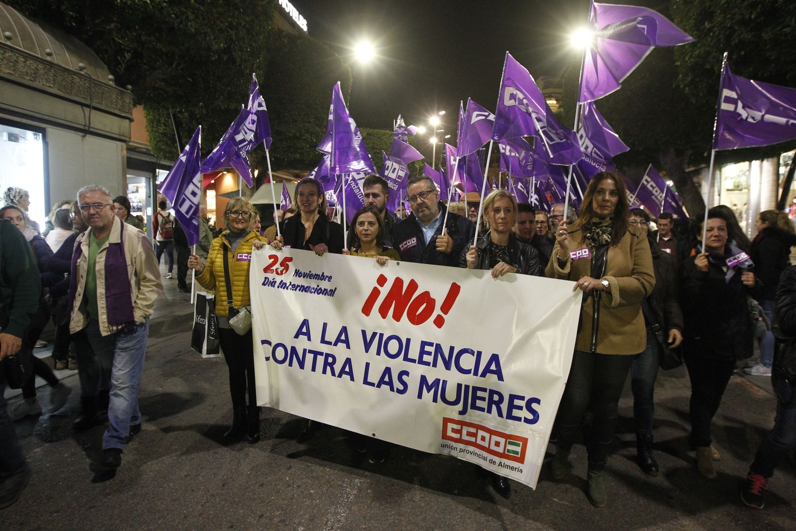 Manifestación Día Mundial contra la Violencia de Género. Almería