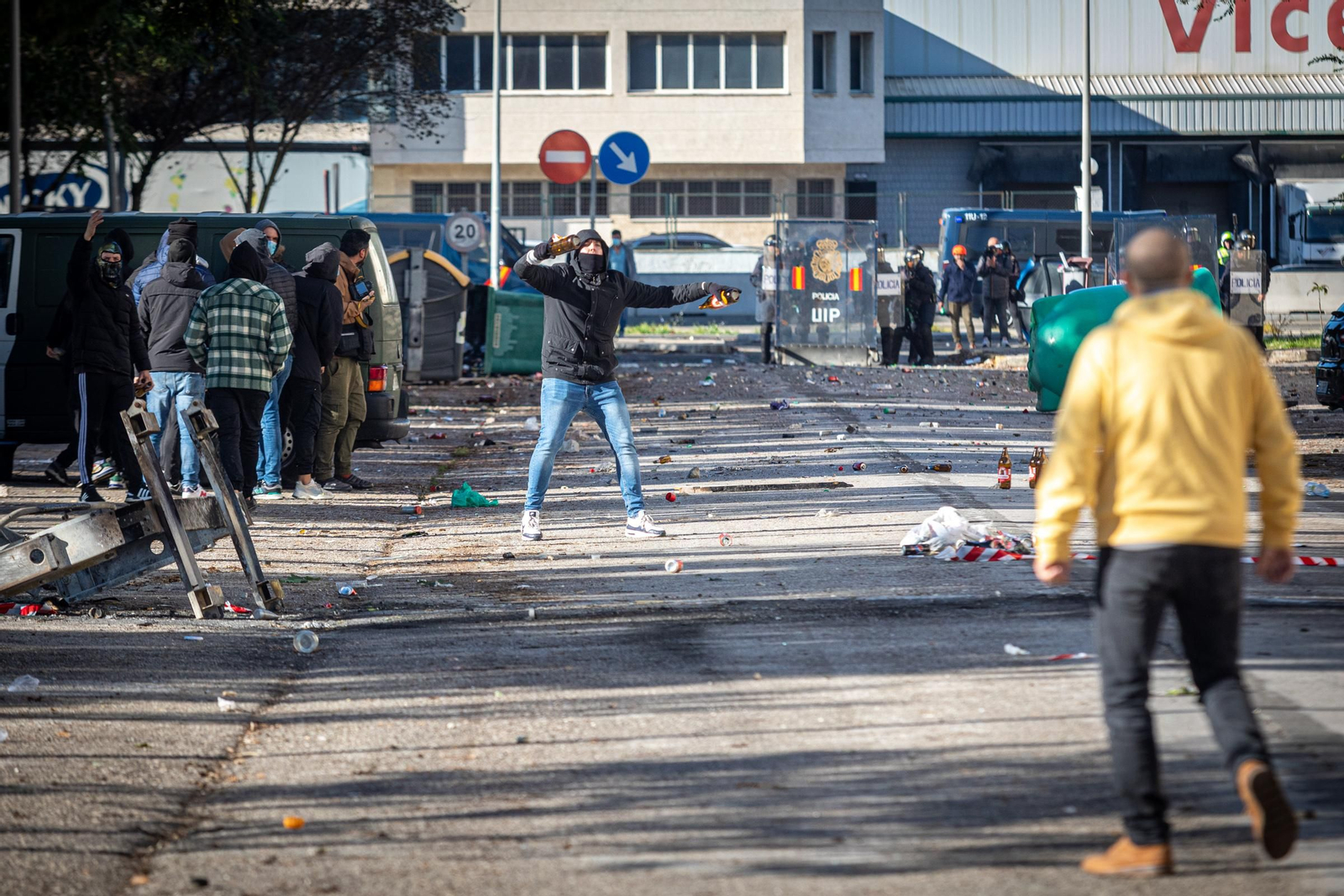 Imágenes de la novena jornada de huelga del metal en Cádiz