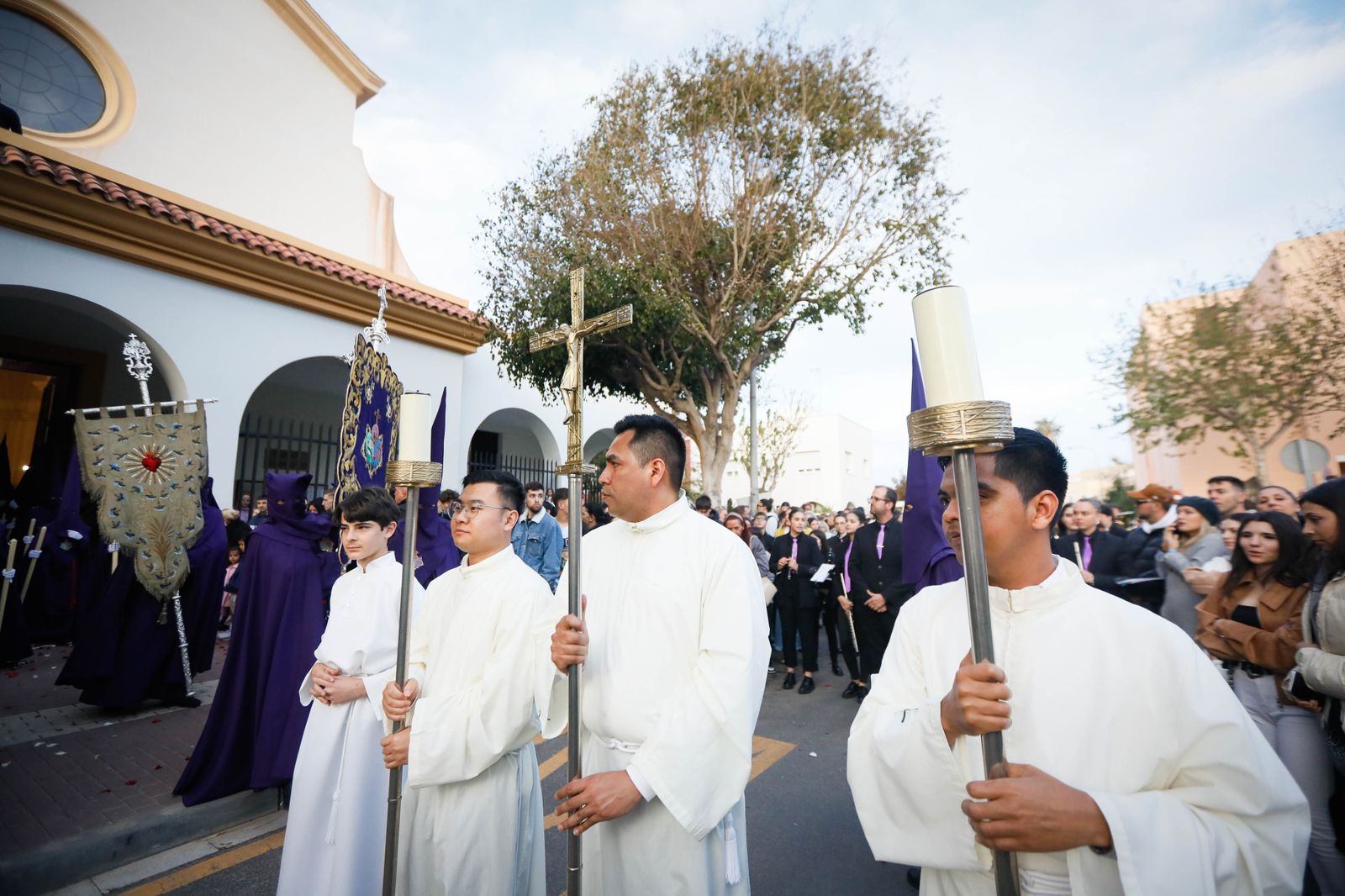 La procesión del Encuentro, en imágenes