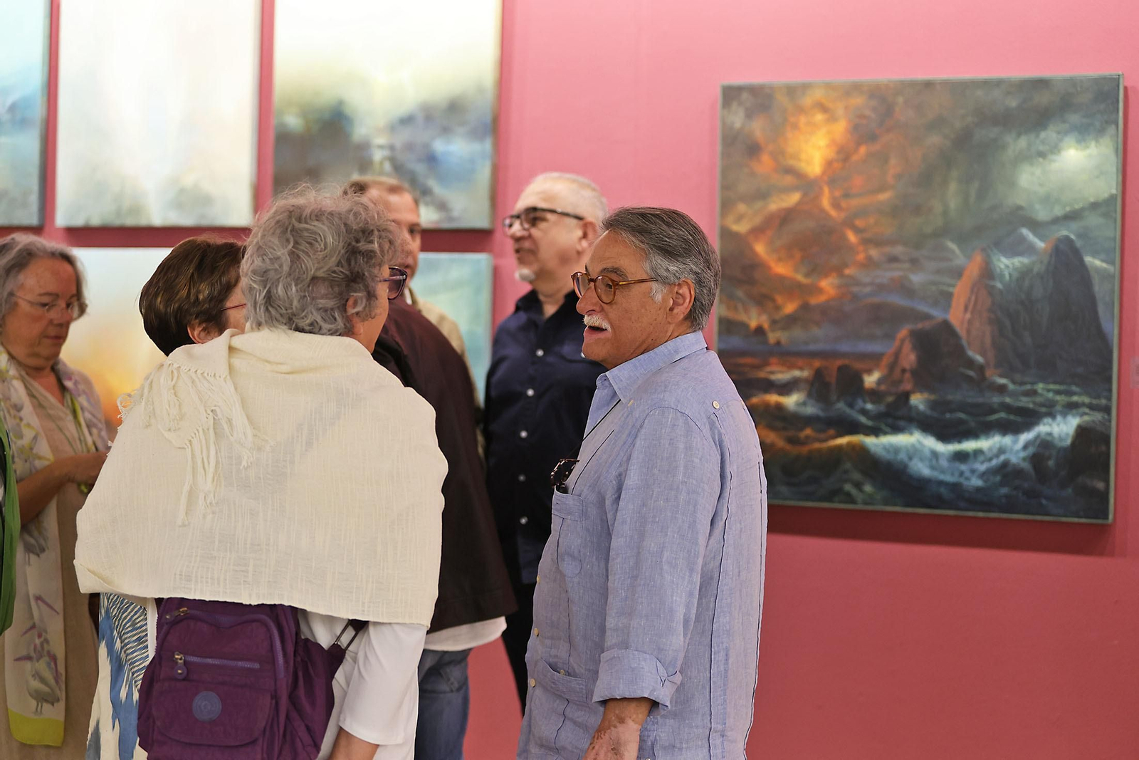 Imágenes de la inauguración de la muestra 'Camino de Perfección' del pintor Antonio Belmonte