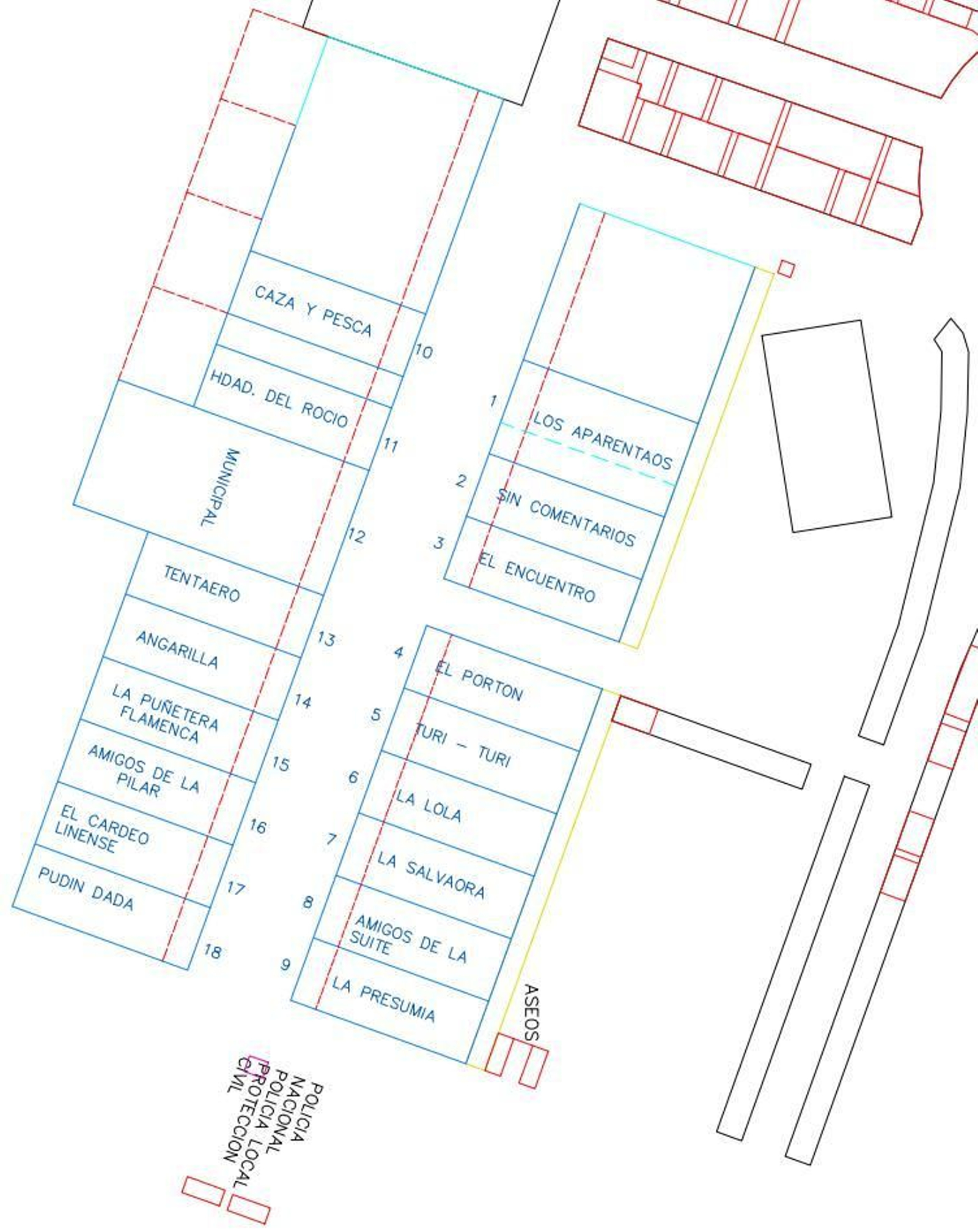 Plano Feria de La Línea
