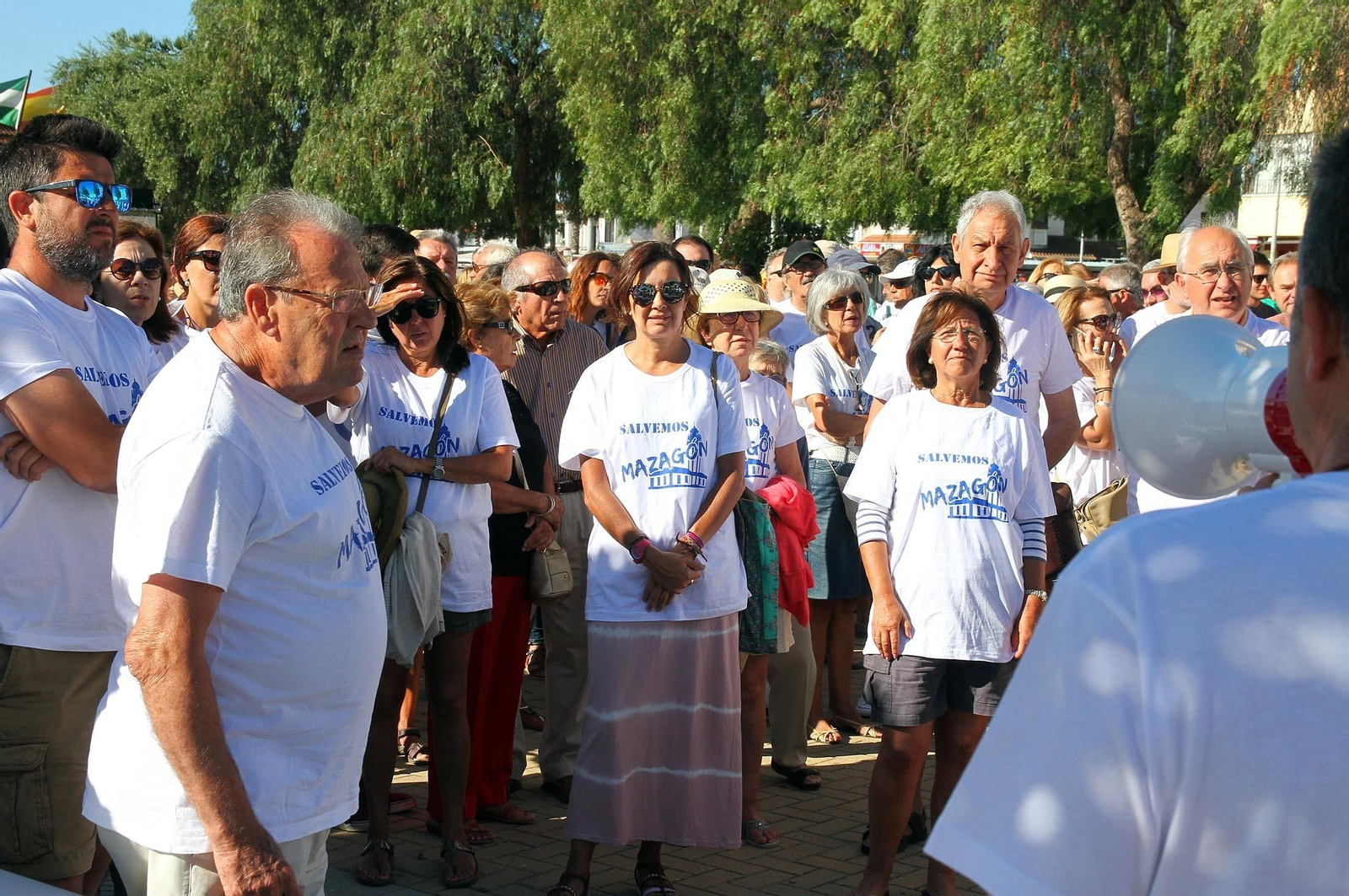 La manifestación "Salvemos Mazagón" en imágenes