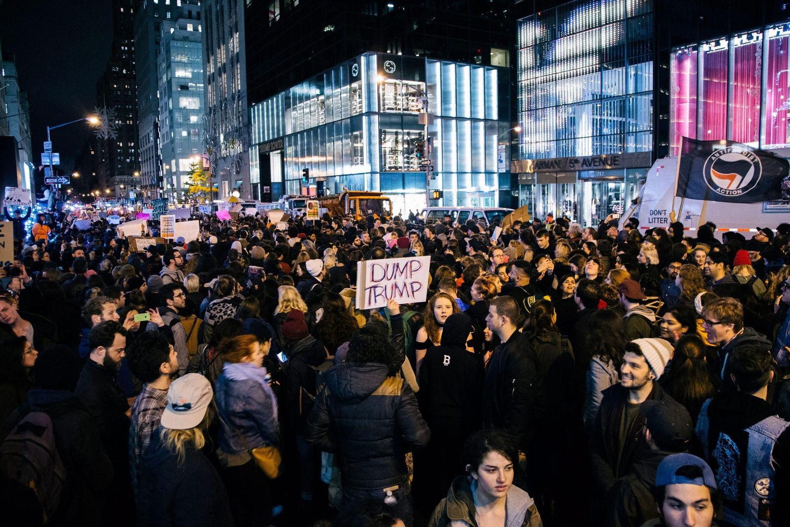 Protestas contra Trump en Nueva York