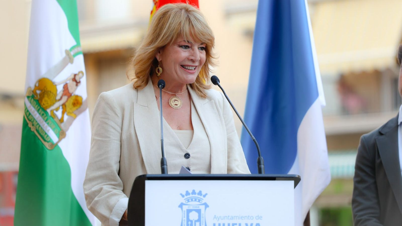 La alcaldesa de Huelva, Pilar Miranda.