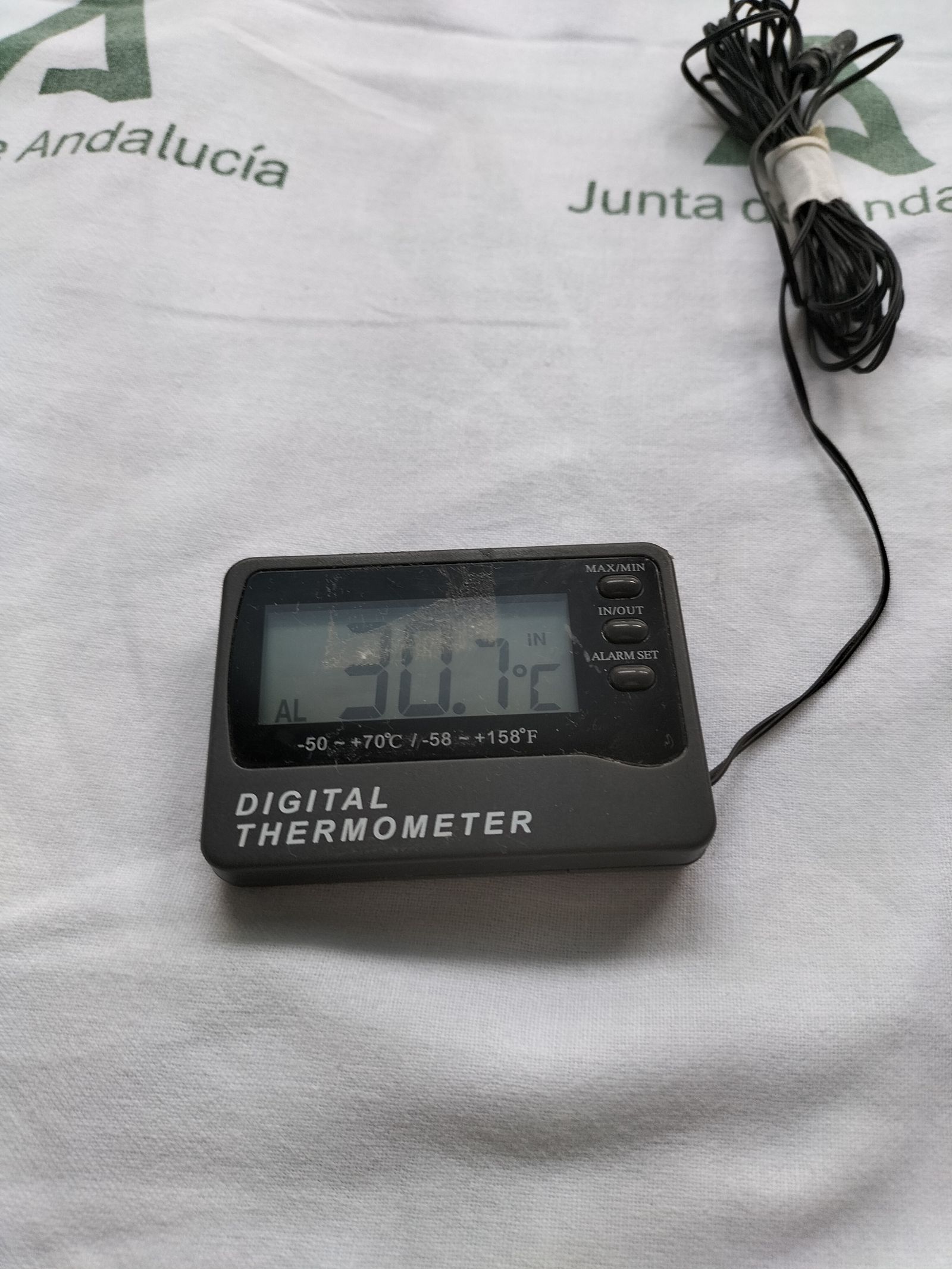 Temperatura medida en una habitación de Neurología.