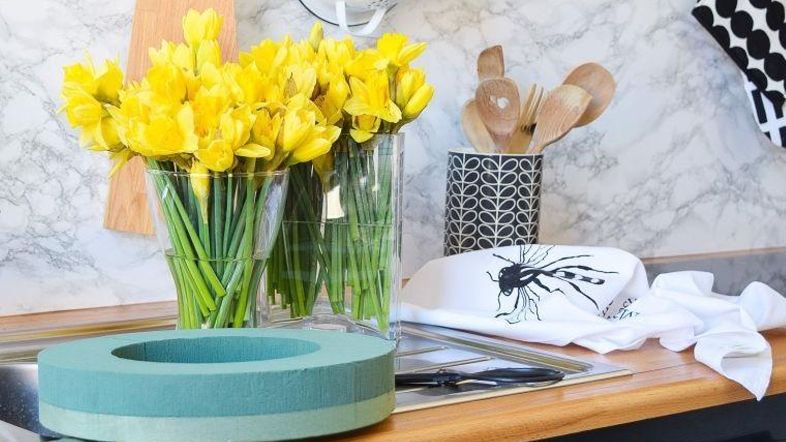 Narcisos para la decoración de casa.