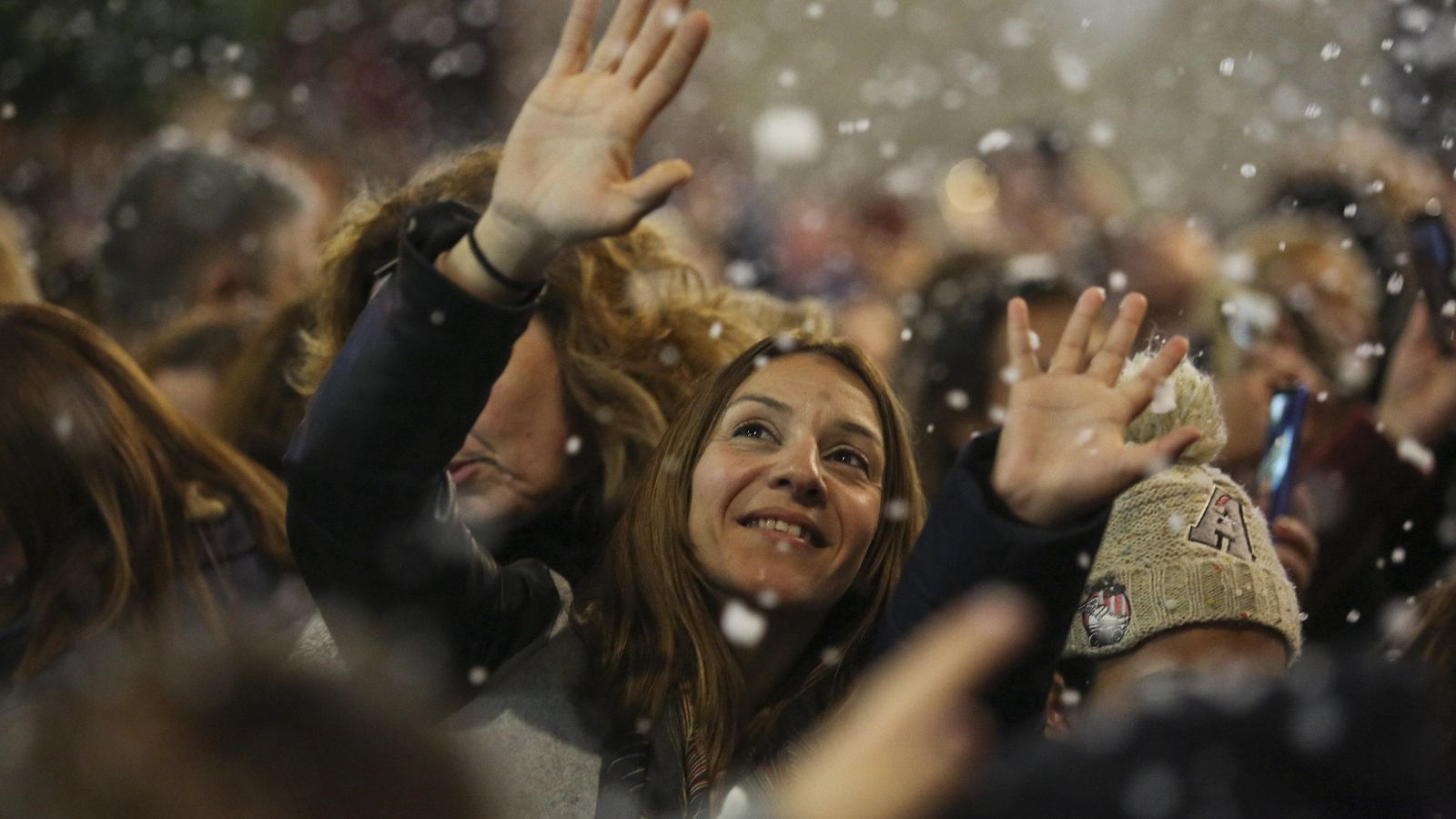 Fotos de la nieve en la Navidad de Málaga