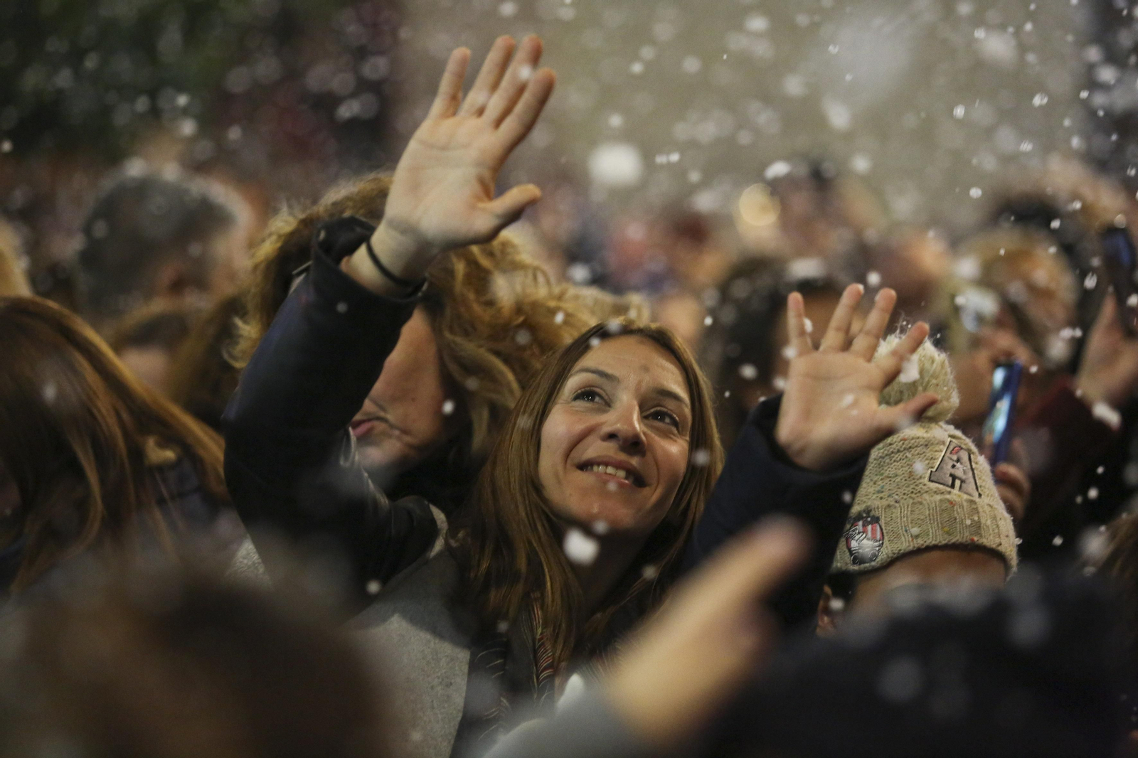 Fotos de la nieve en la Navidad de Málaga