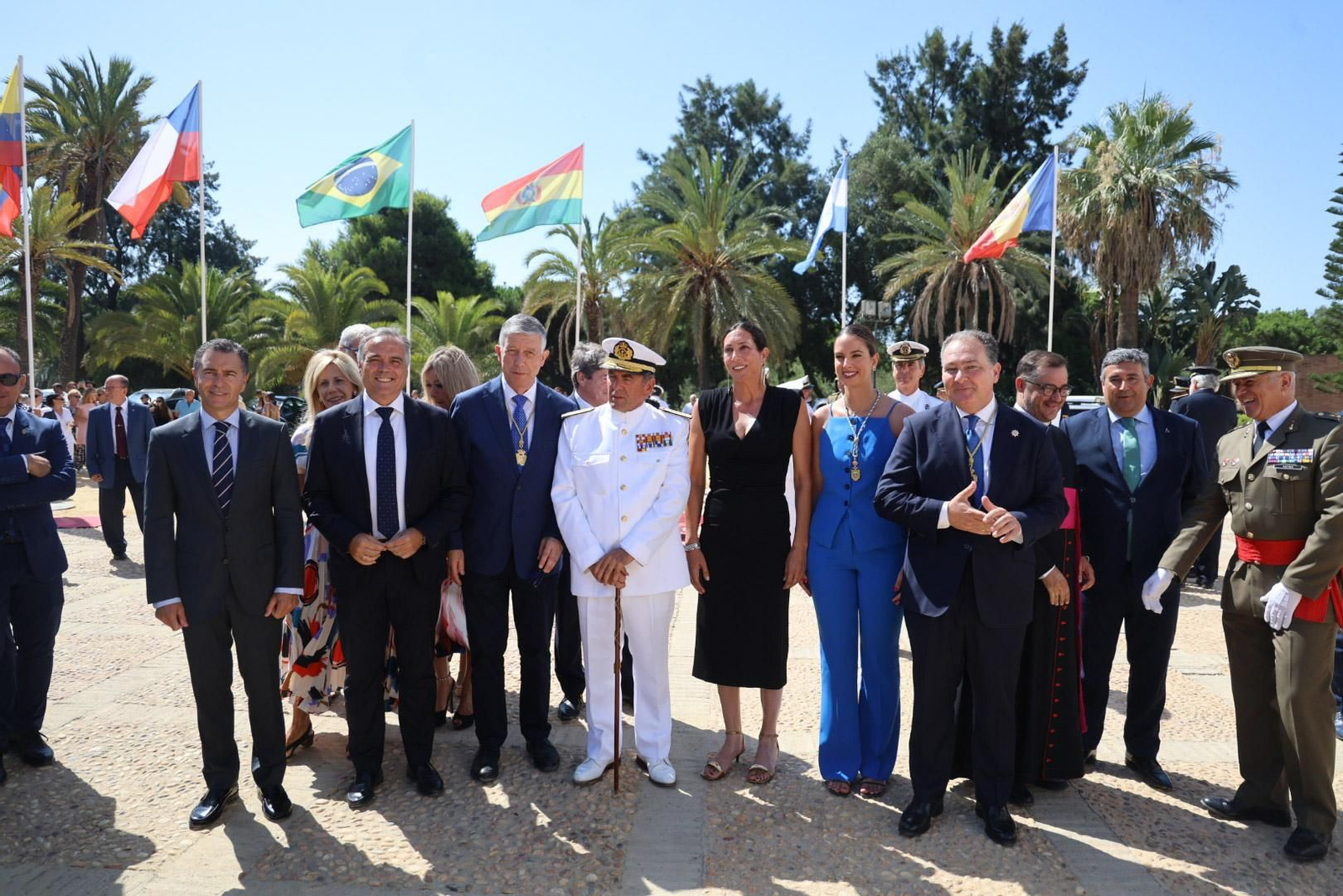 Imágenes del acto institucional de la Real Sociedad Colombina Onubense en el Monasterio de La Rábida