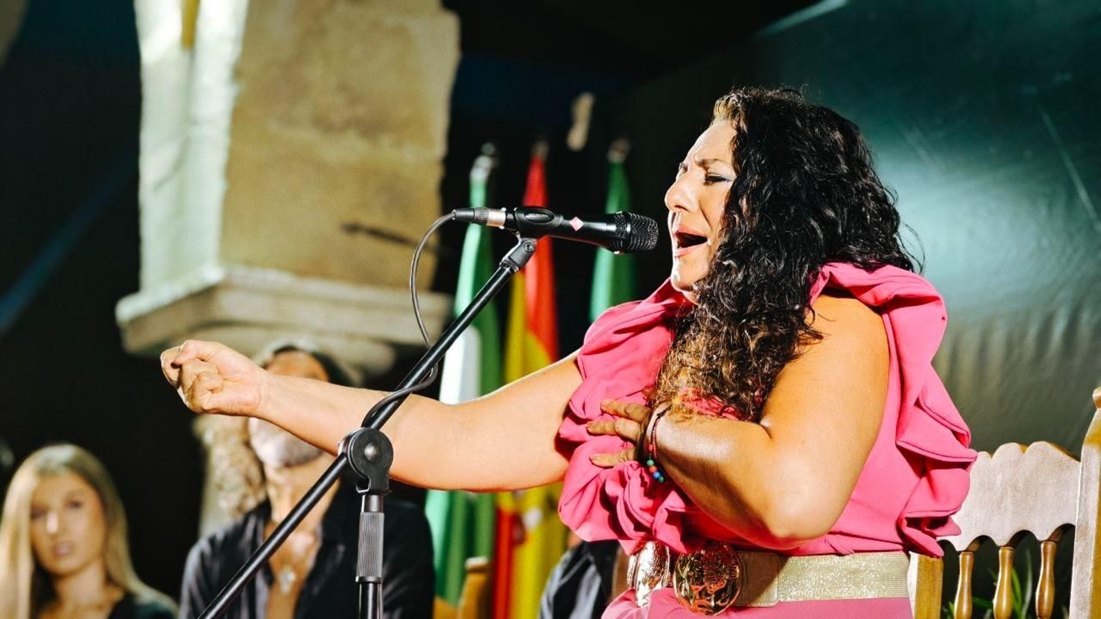 Macarena de Jerez, en un recital.