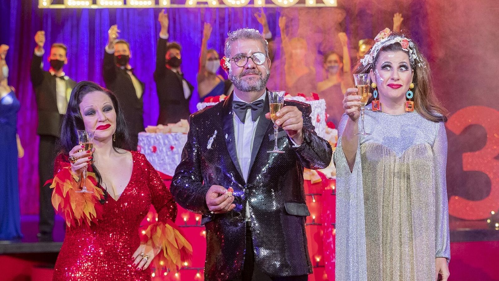 Los presentadores de 'Telepasión': Alaska, Flo y La Terremoto