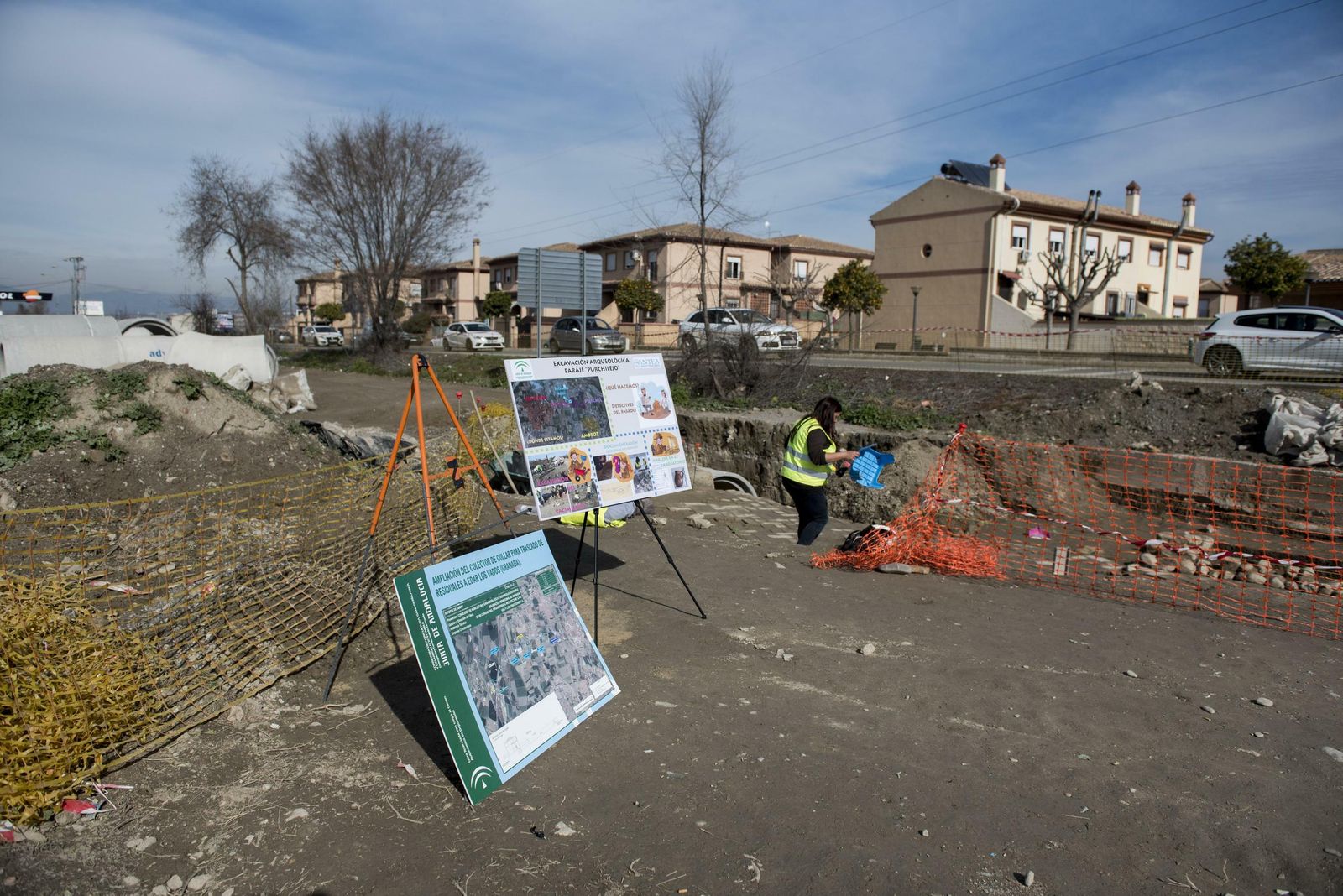 Así es la almunia nazarí encontrada en Granada durante las obras de un colector
