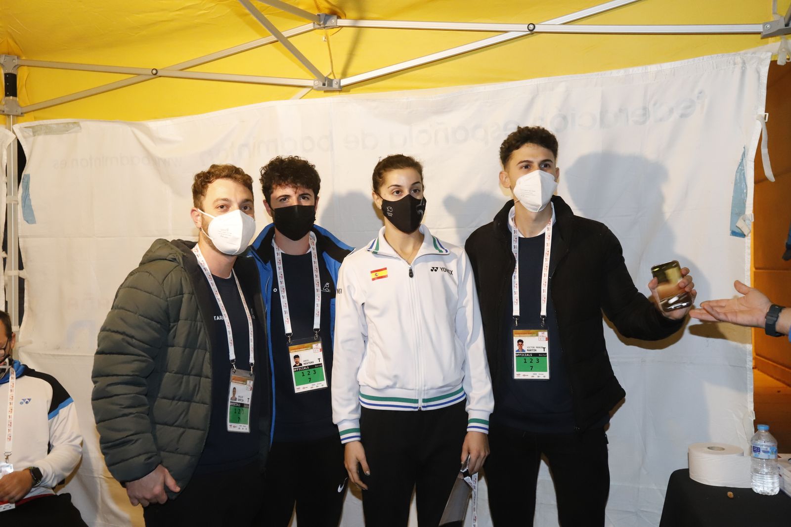 Las mejores imágenes de la jornada de bádminton del lunes en el Huelva 2021