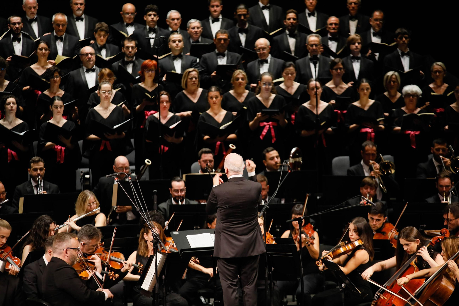 Imágenes de la novena Beethoven interpretado por la OCAL y Orfeón para Cajamar