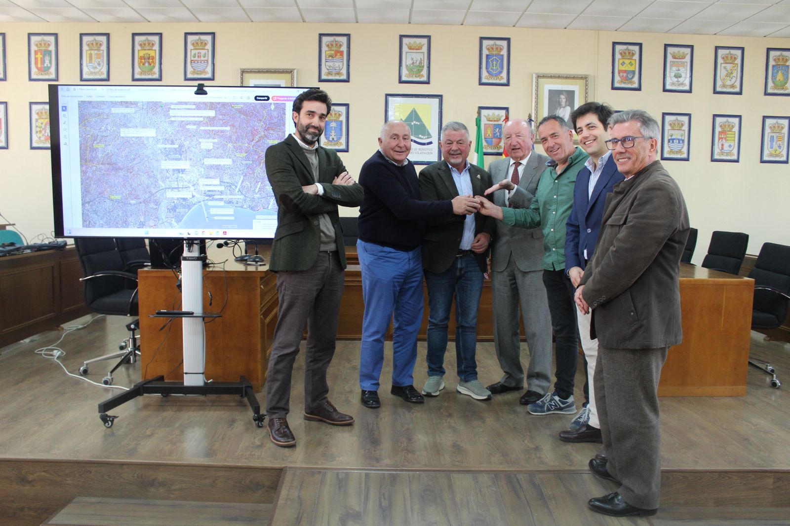 Recepción del anteproyecto de la desaladora de la Axarquía en la Mancomunidad de Municipios de la Axarquía