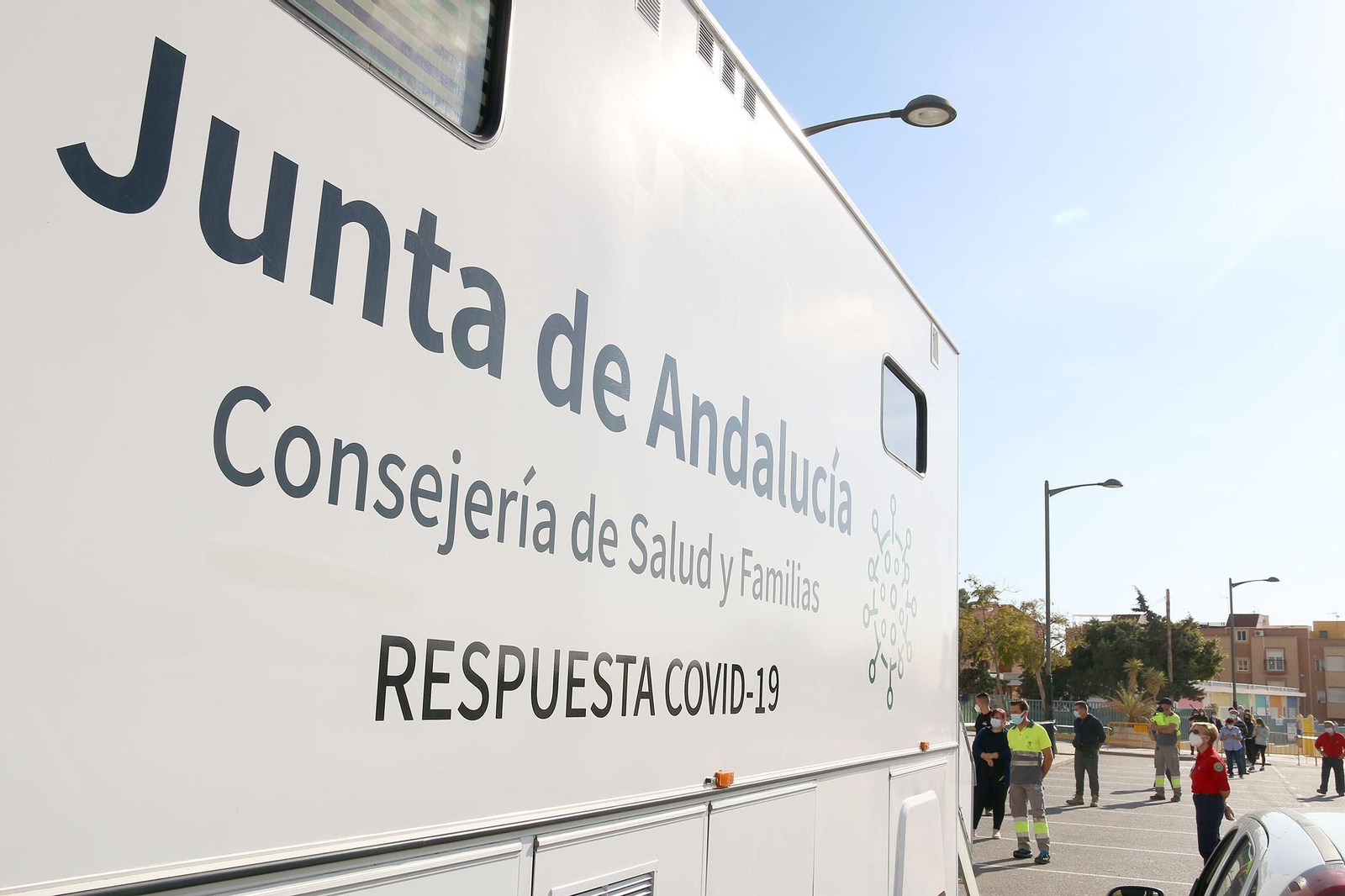 Unidad móvil para realizar test de antigenos.