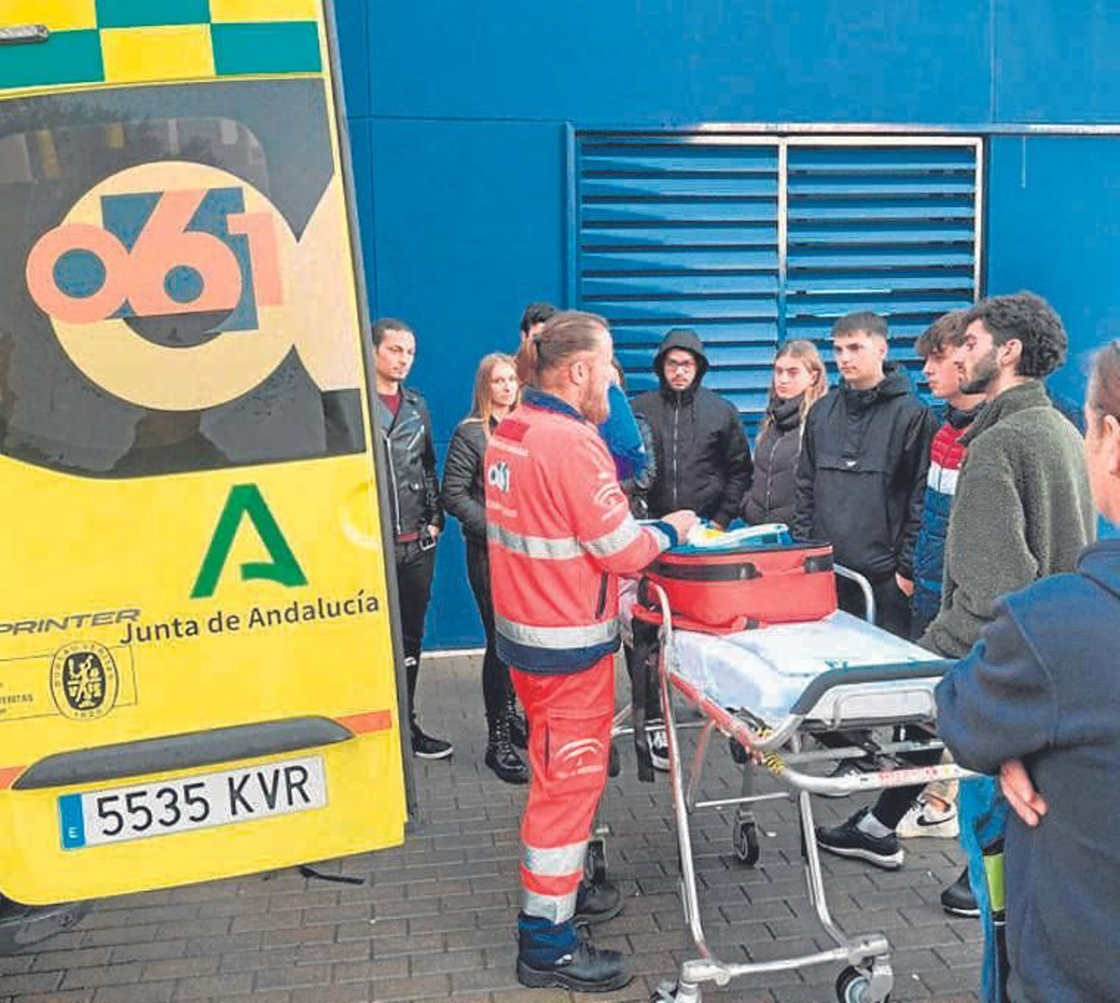 Una formación reciente por un  técnico del 061.