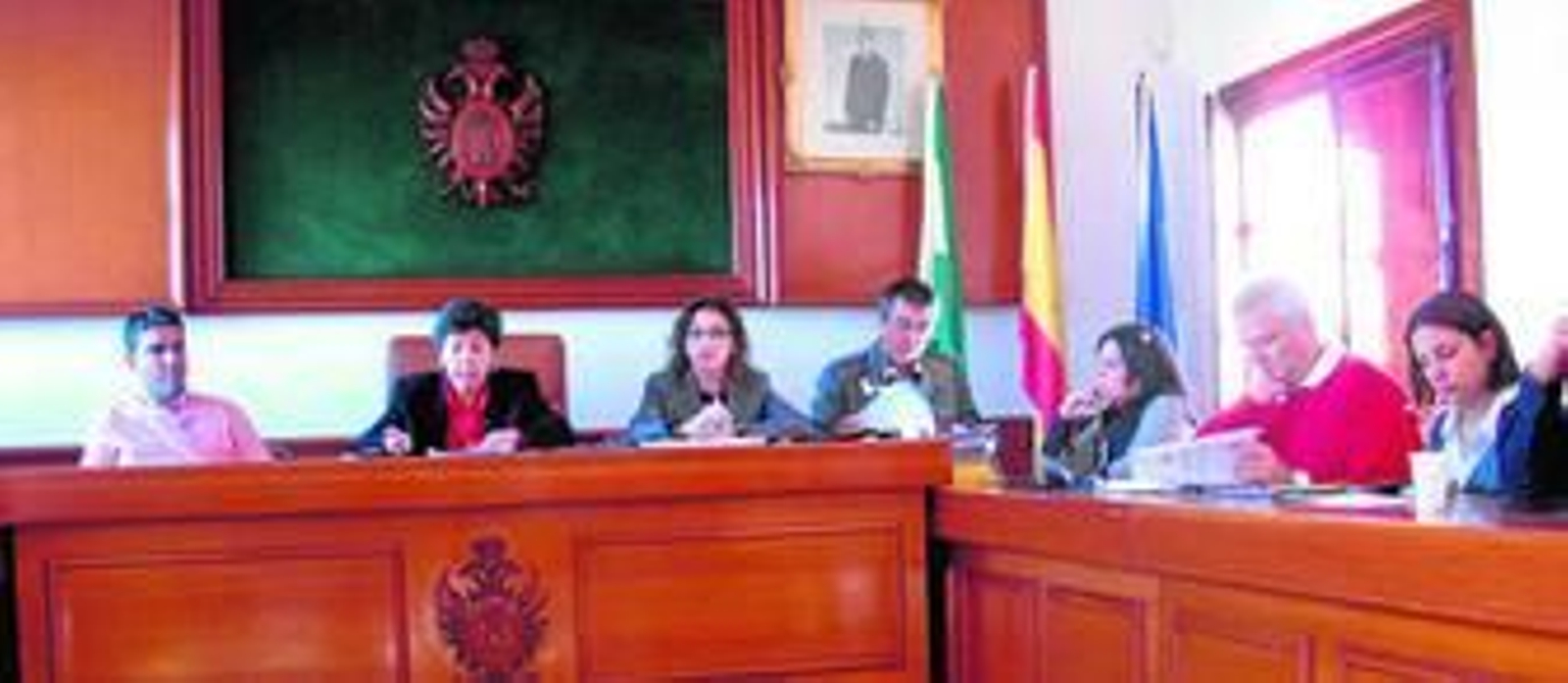 Imagen de uno de los plenos de Mojácar.