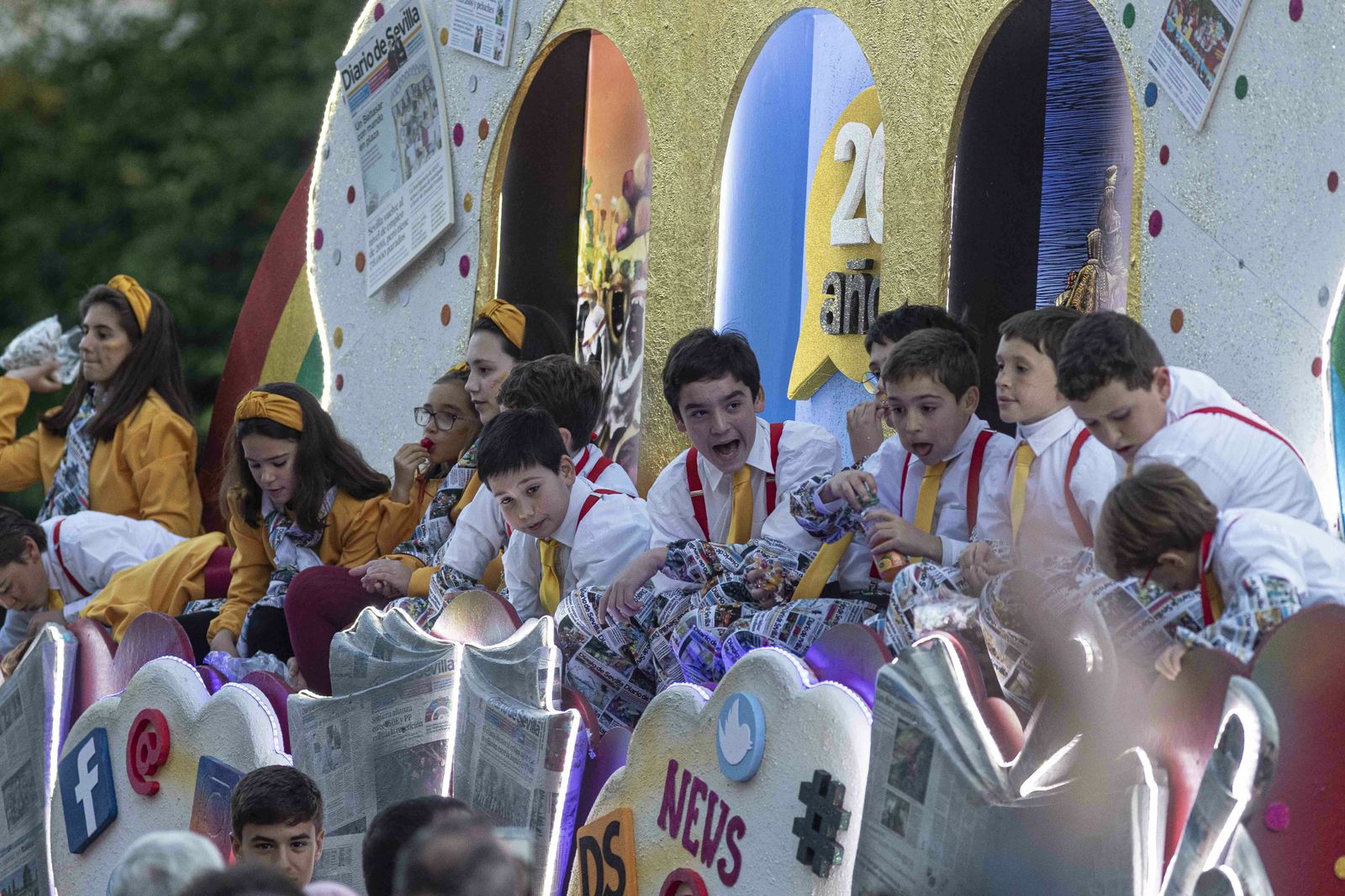 La Cabalgata de los Reyes Magos de Sevilla, en imágenes