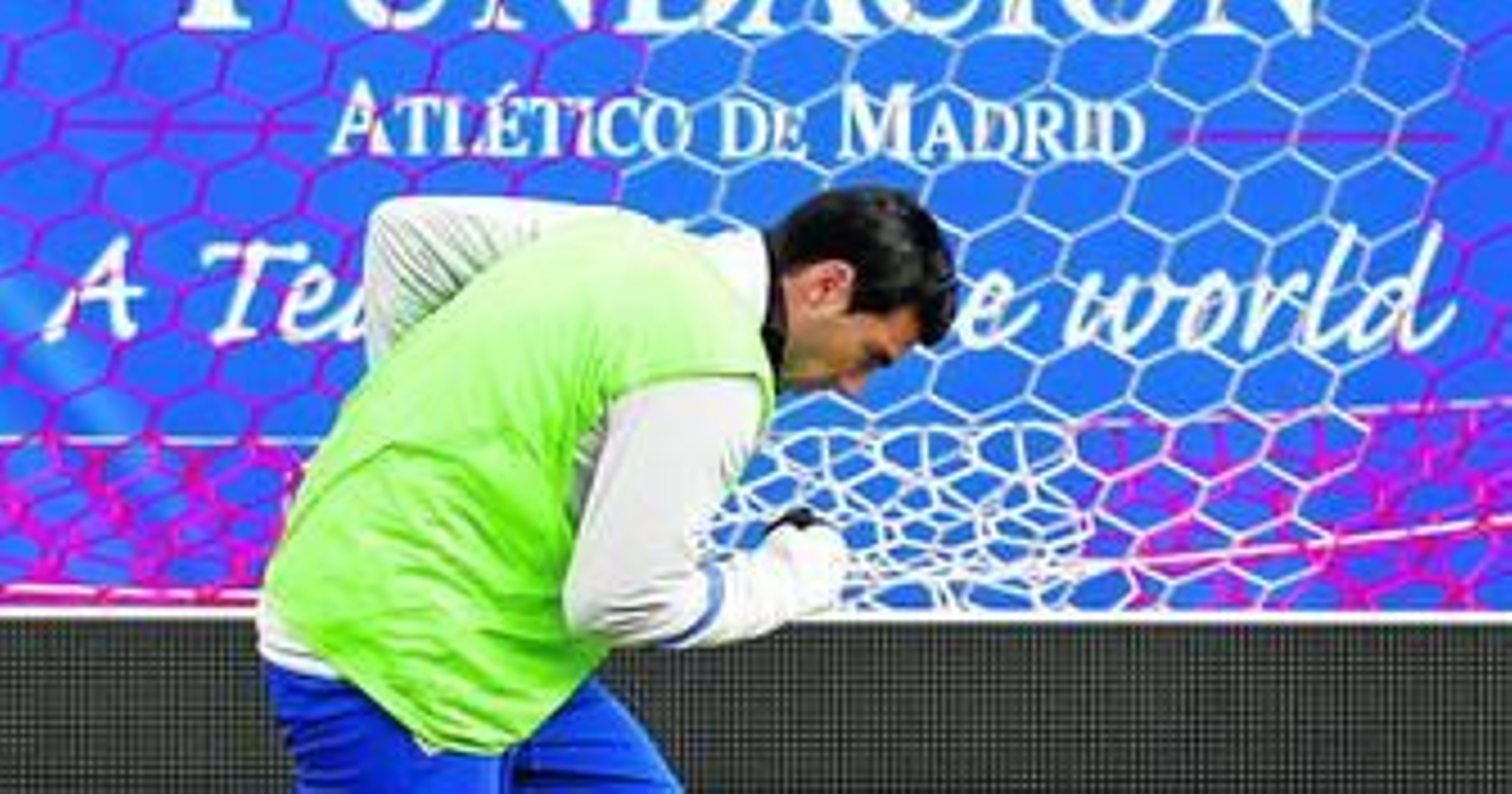 Reyes se ejercita durante una sesión de entrenamiento con el Atlético de Madrid.