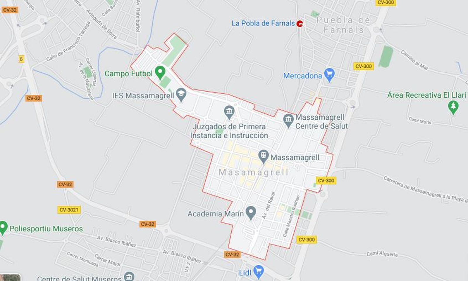 Mapa de Massamagrell