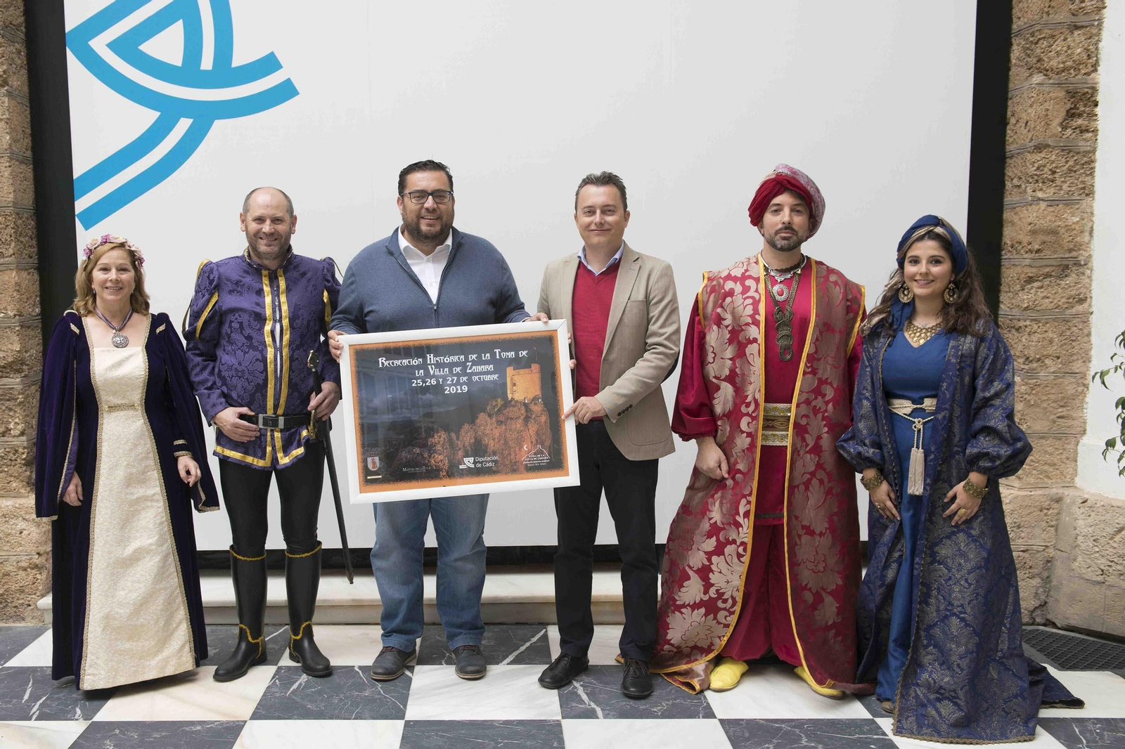 La presentación de la recreación en la que participan los vecinos