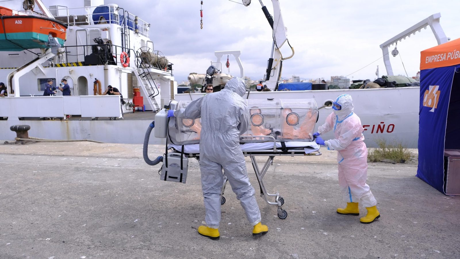 Ejercicio Marsec25 simulacro, en el Puerto de Almería, en imágenes