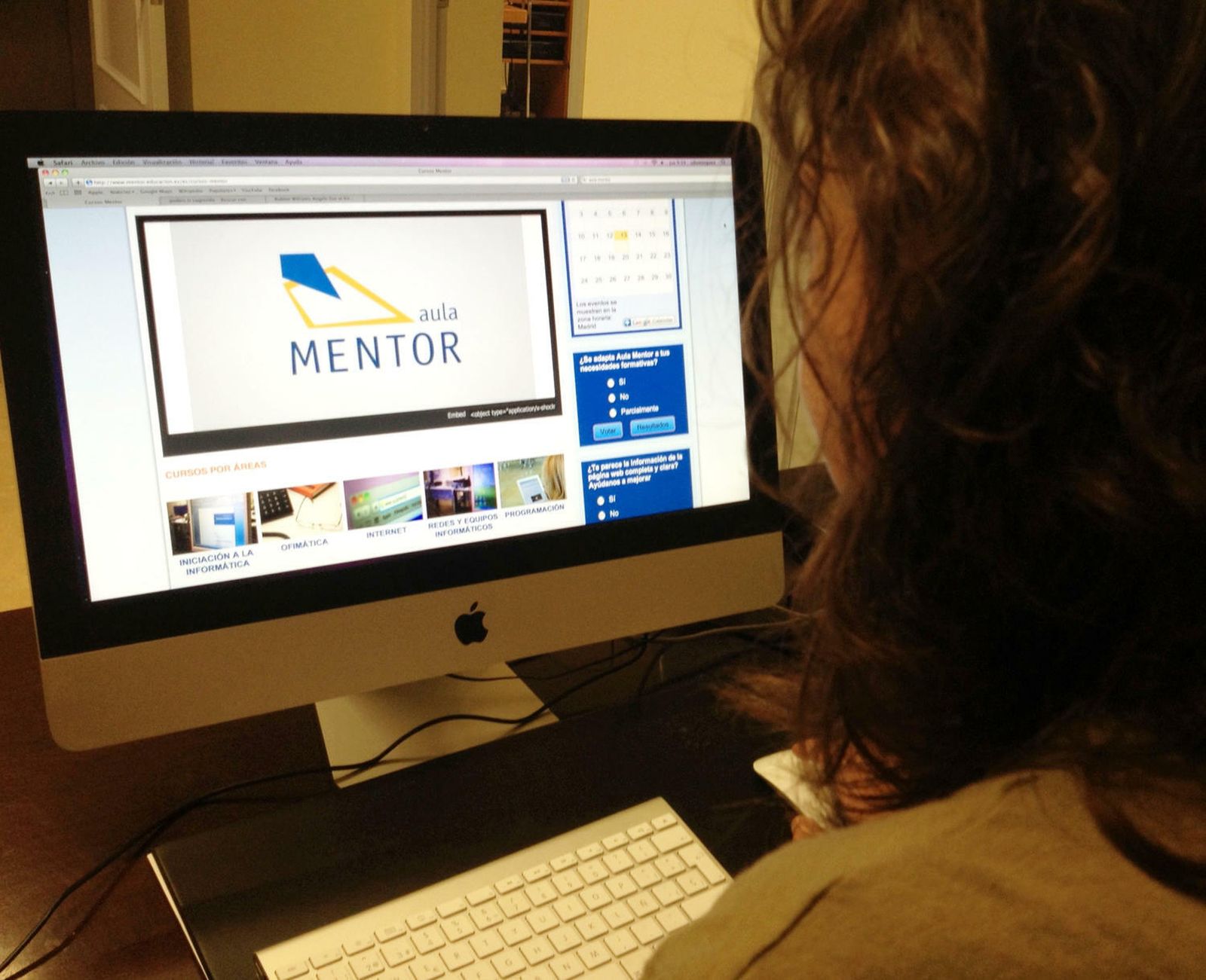 Los cursos de Aula Mentor pueden realizarse de forma online.