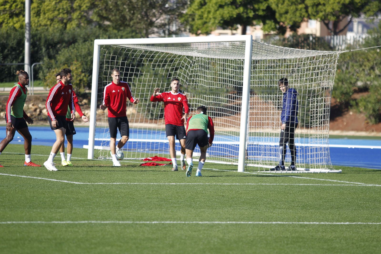 Fotogalería del entrenamiento del Almería previa al partido ante el Numancia