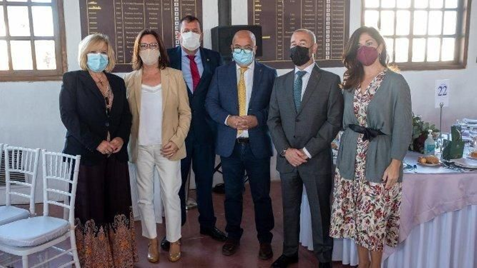 Angustia Caballero, Matilde Pulido, Rafael Fernández, Manuel León, Fernando Terrón y Carolina Moreno.