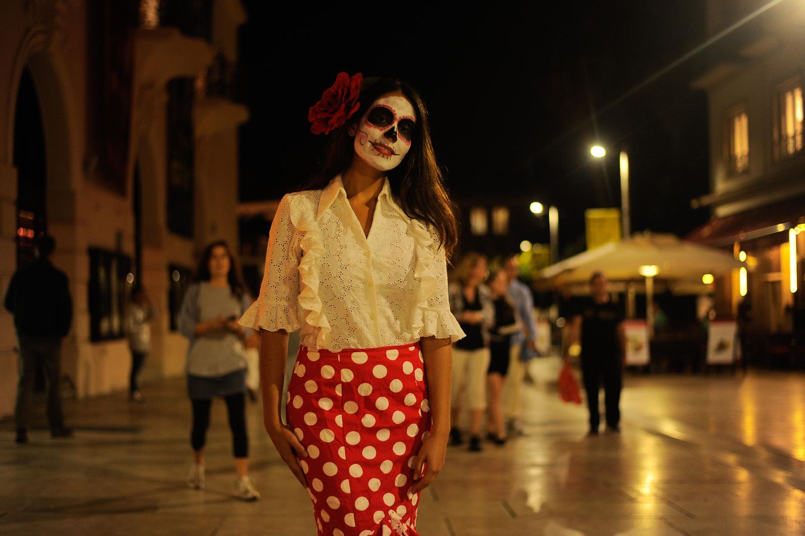 La noche de Halloween en el centro de Málaga