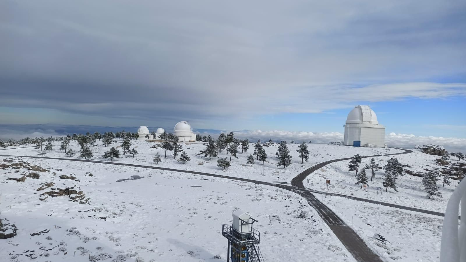La nevada en Calar Alto