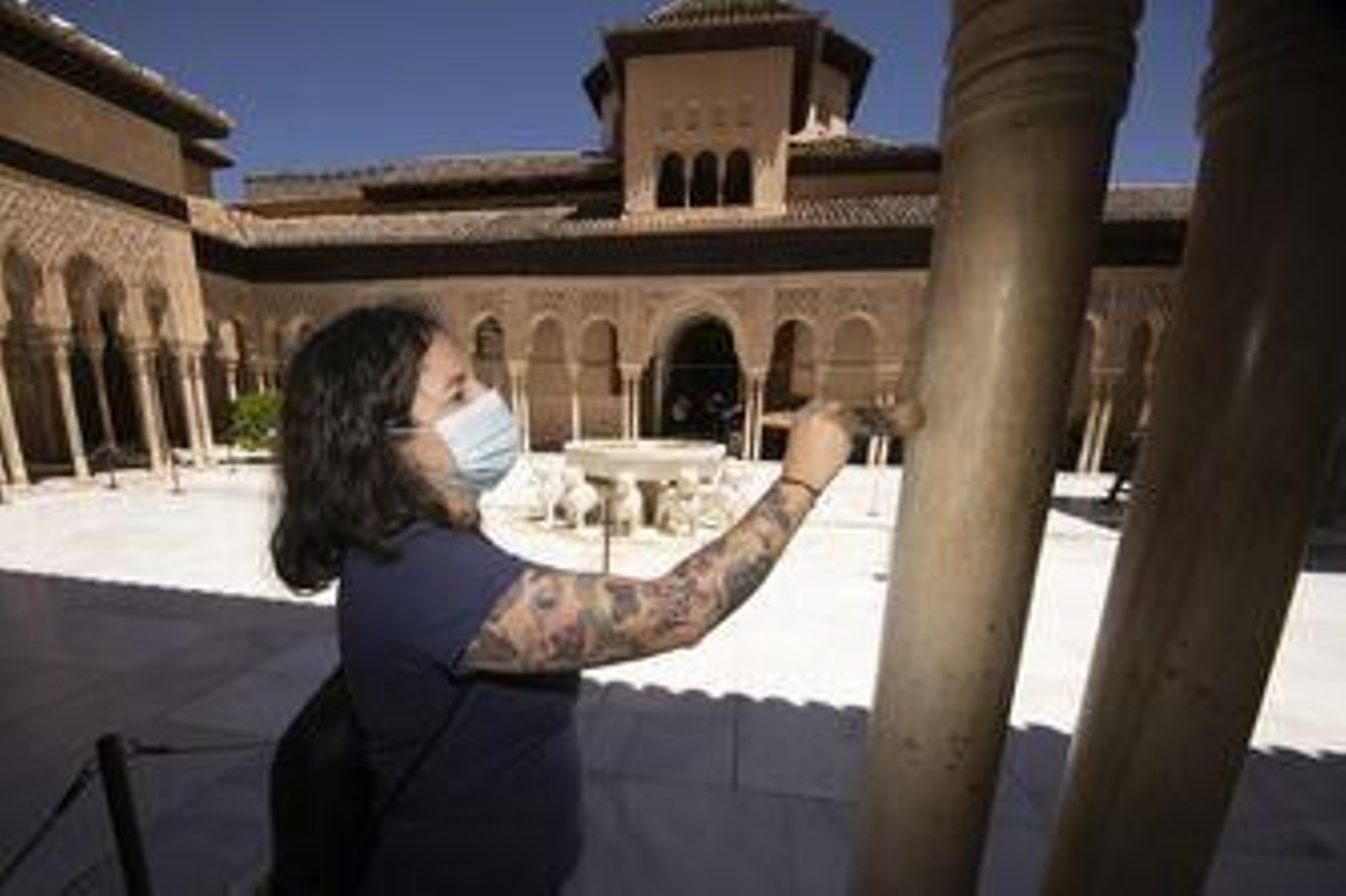 Fotos: así prepara la Alhambra la reapertura del miércoles