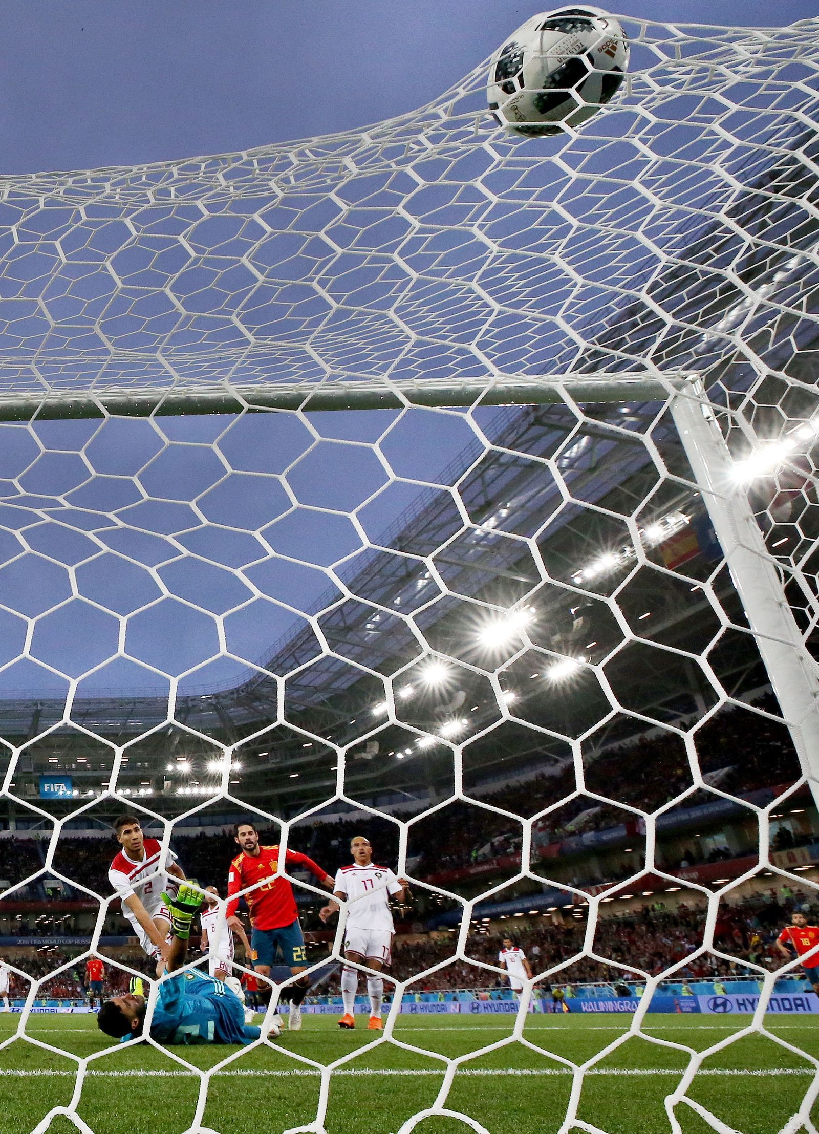 Las imágenes del España-Marruecos